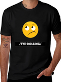 Eye-Rolling Emoji Graphic T-Shirt