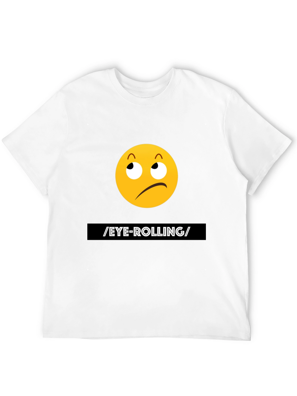 Eye-Rolling Emoji Graphic T-Shirt