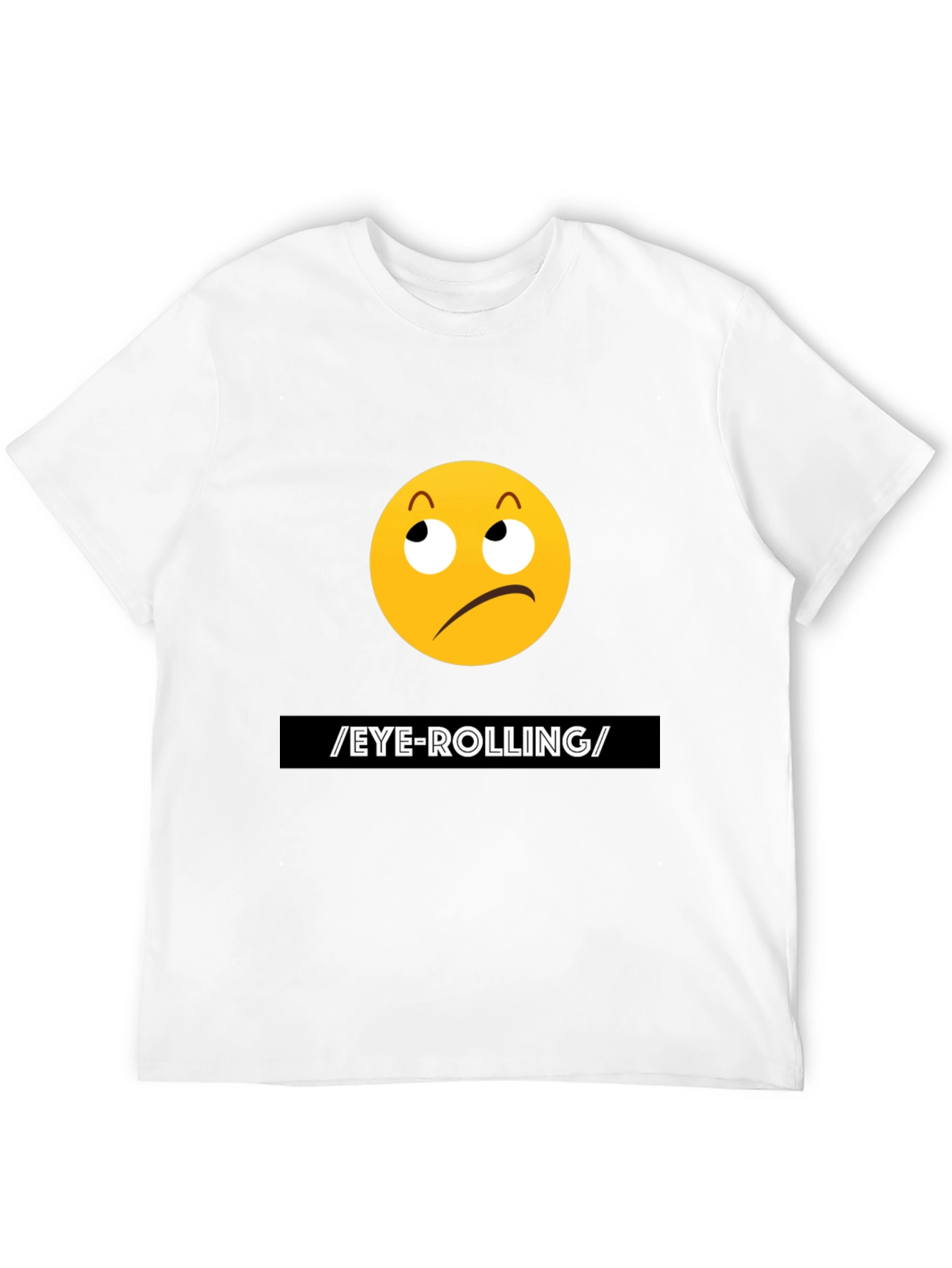 Eye-Rolling Emoji Graphic T-Shirt