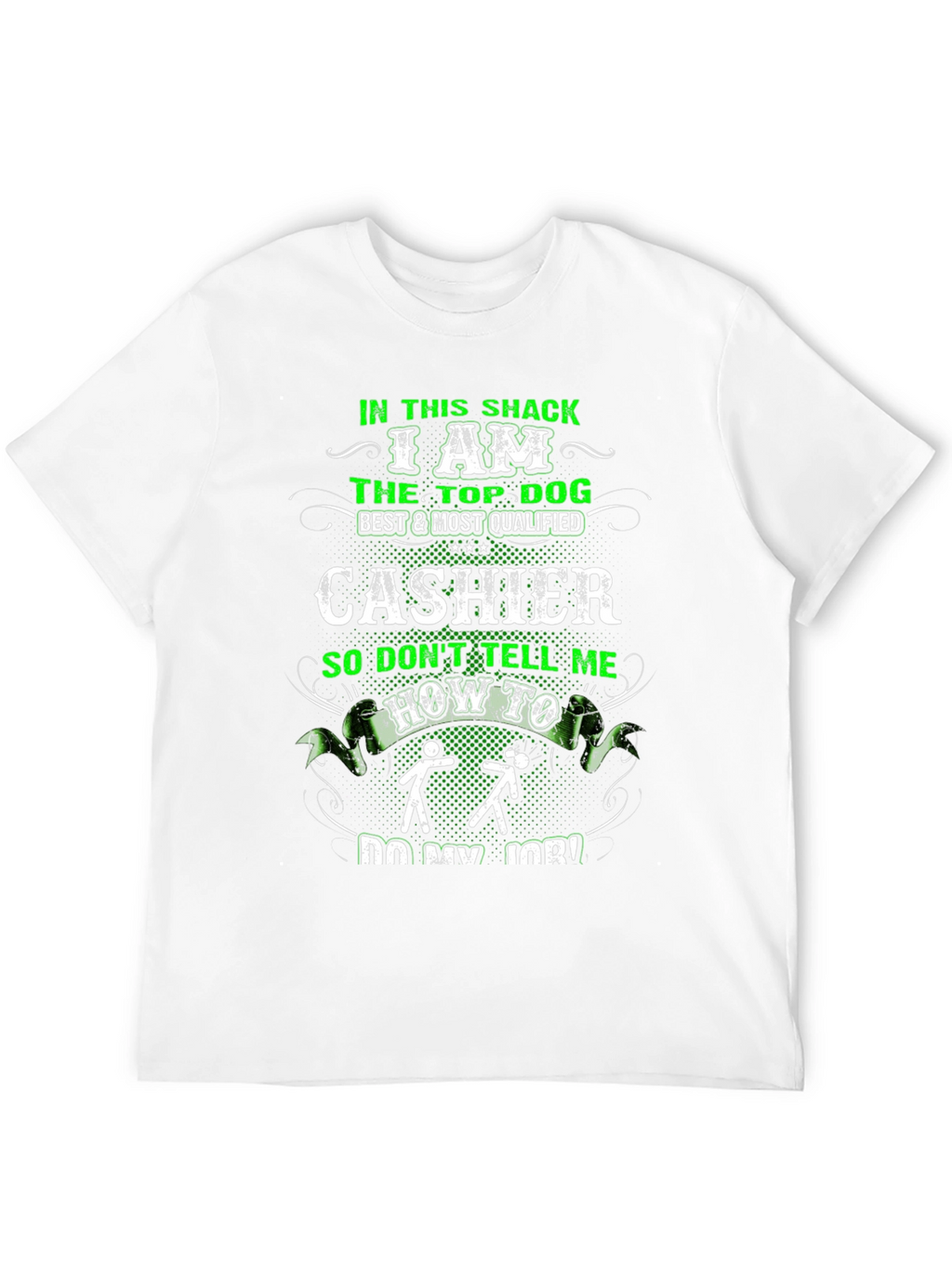 Cashier Top Dog Funny Graphic T-Shirt