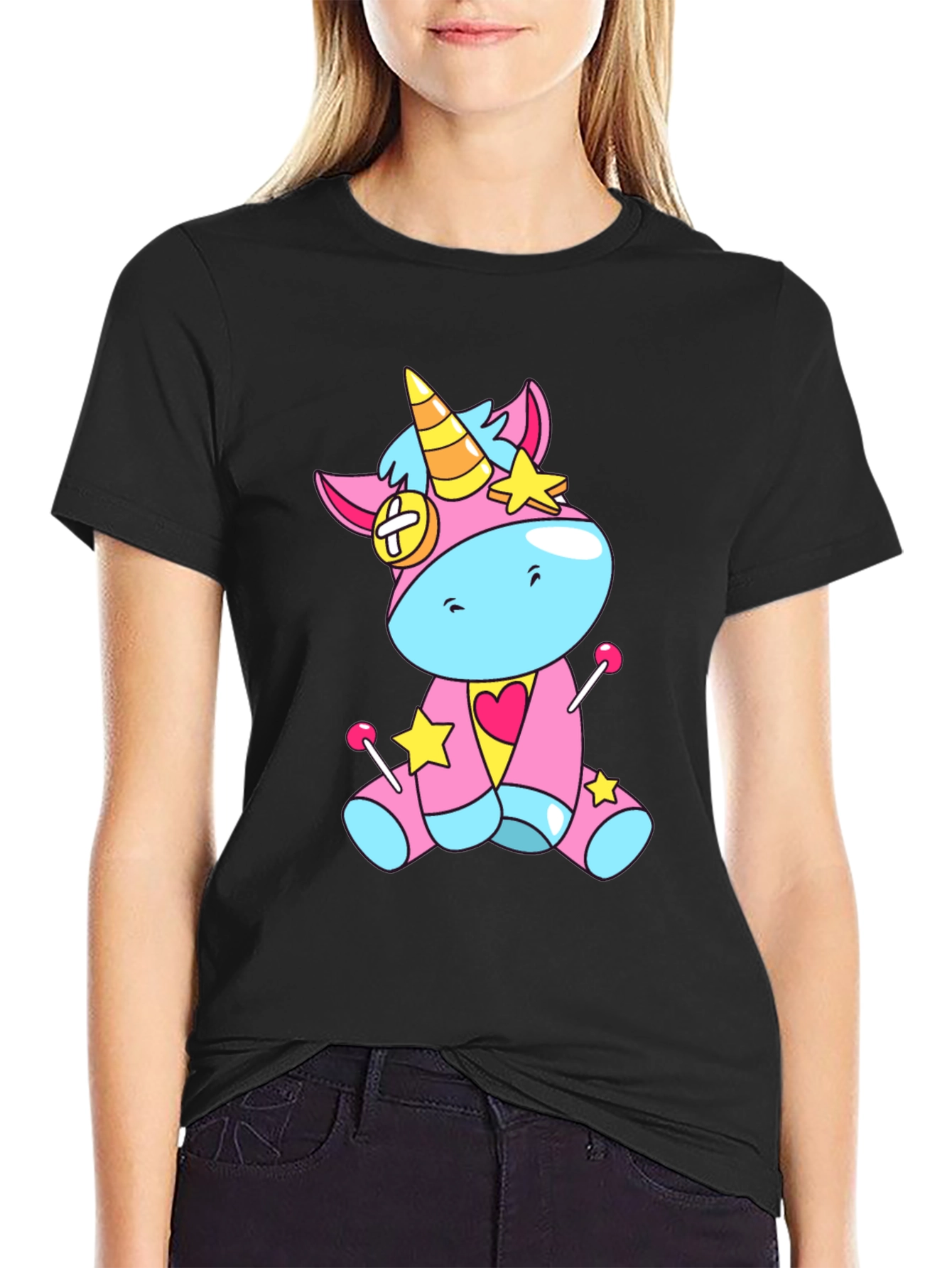 Unicorn Graphic Tee - Cute Cartoon Design