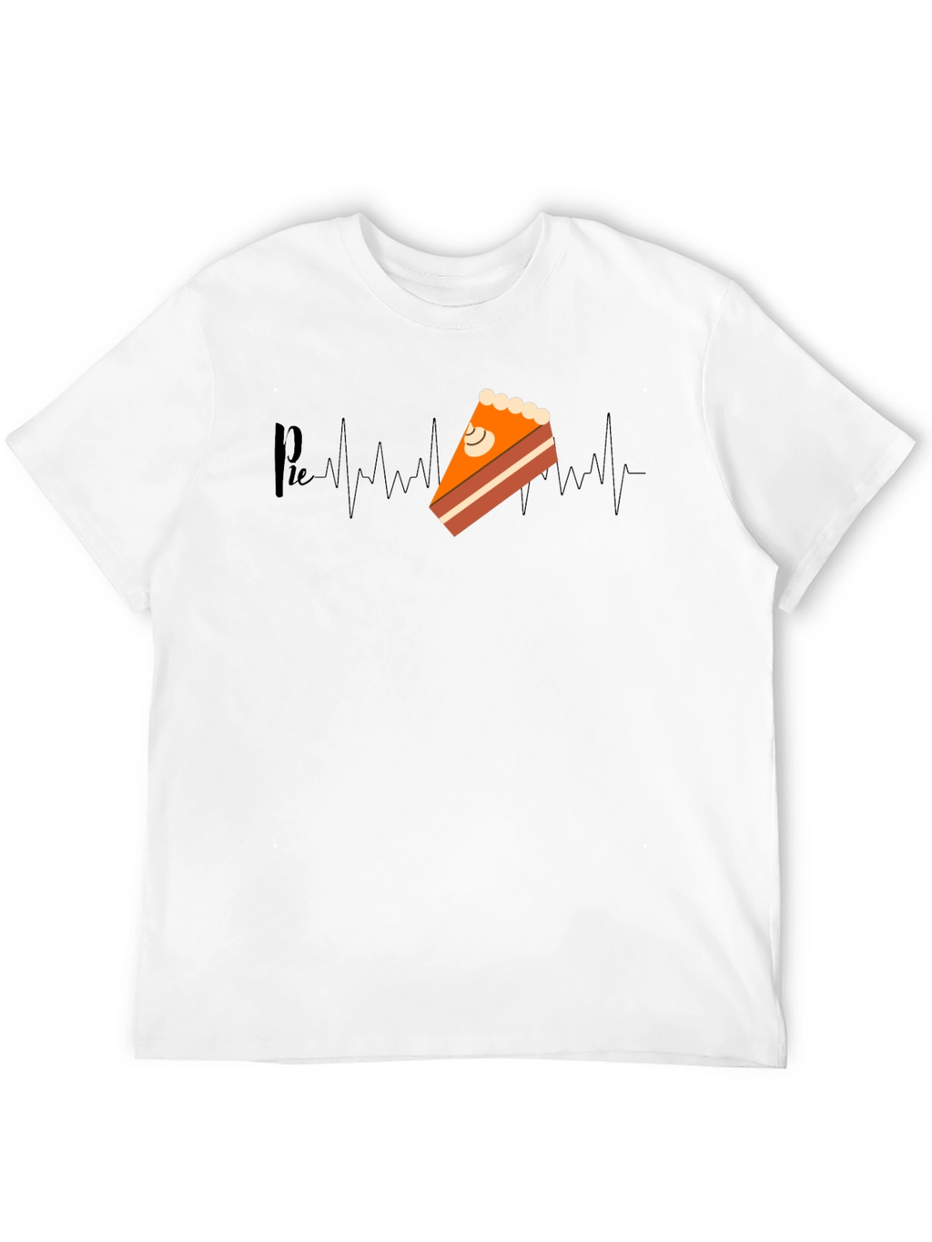 Pie Heartbeat T-Shirt - Unique Foodie Graphic Tee