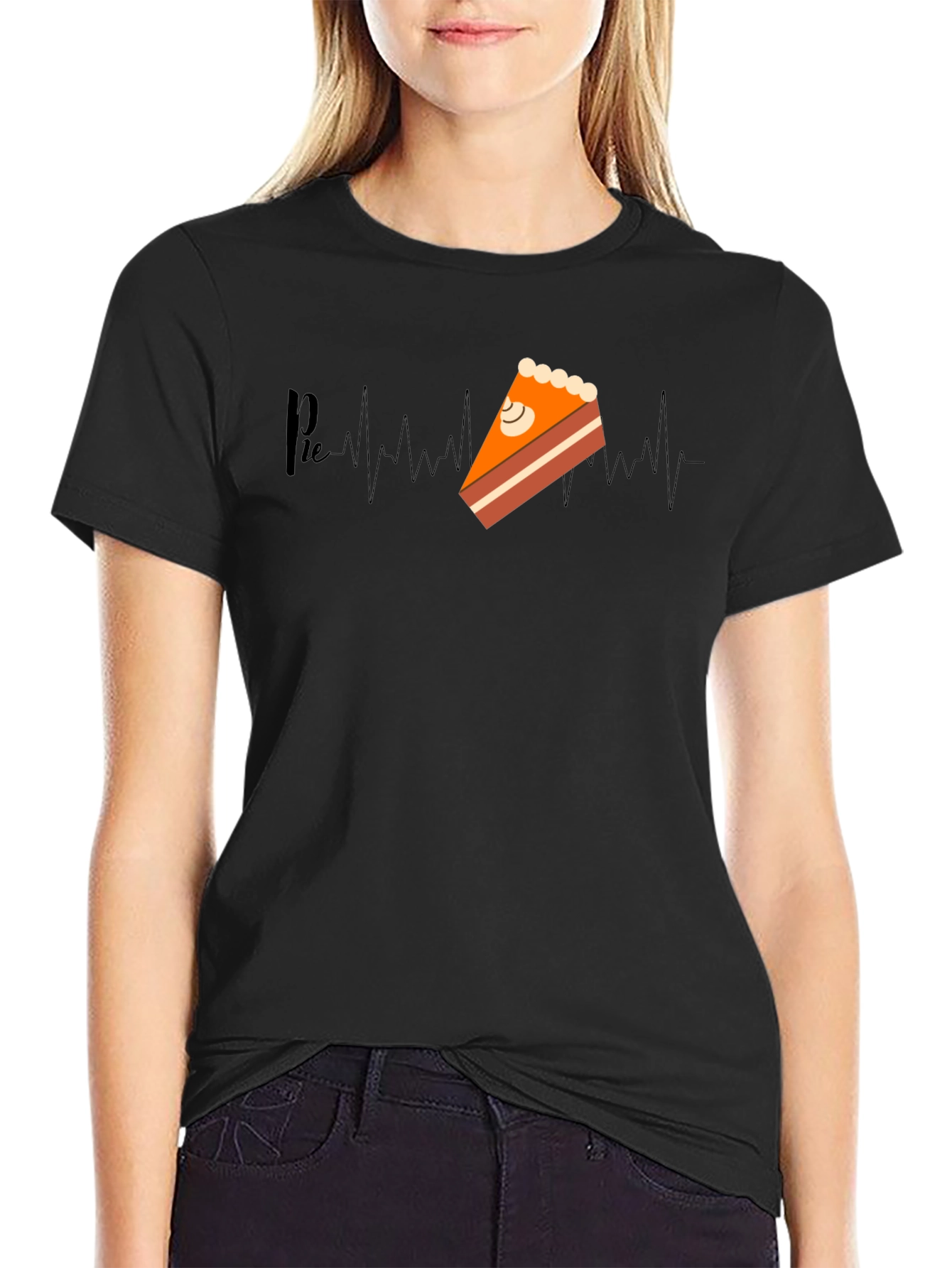 Pie Heartbeat T-Shirt - Unique Foodie Graphic Tee