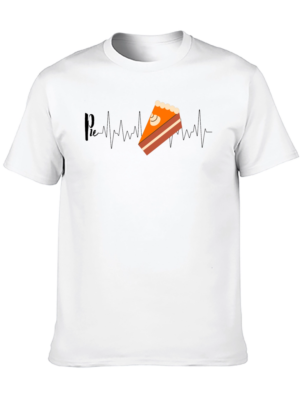 Pie Heartbeat T-Shirt - Unique Foodie Graphic Tee