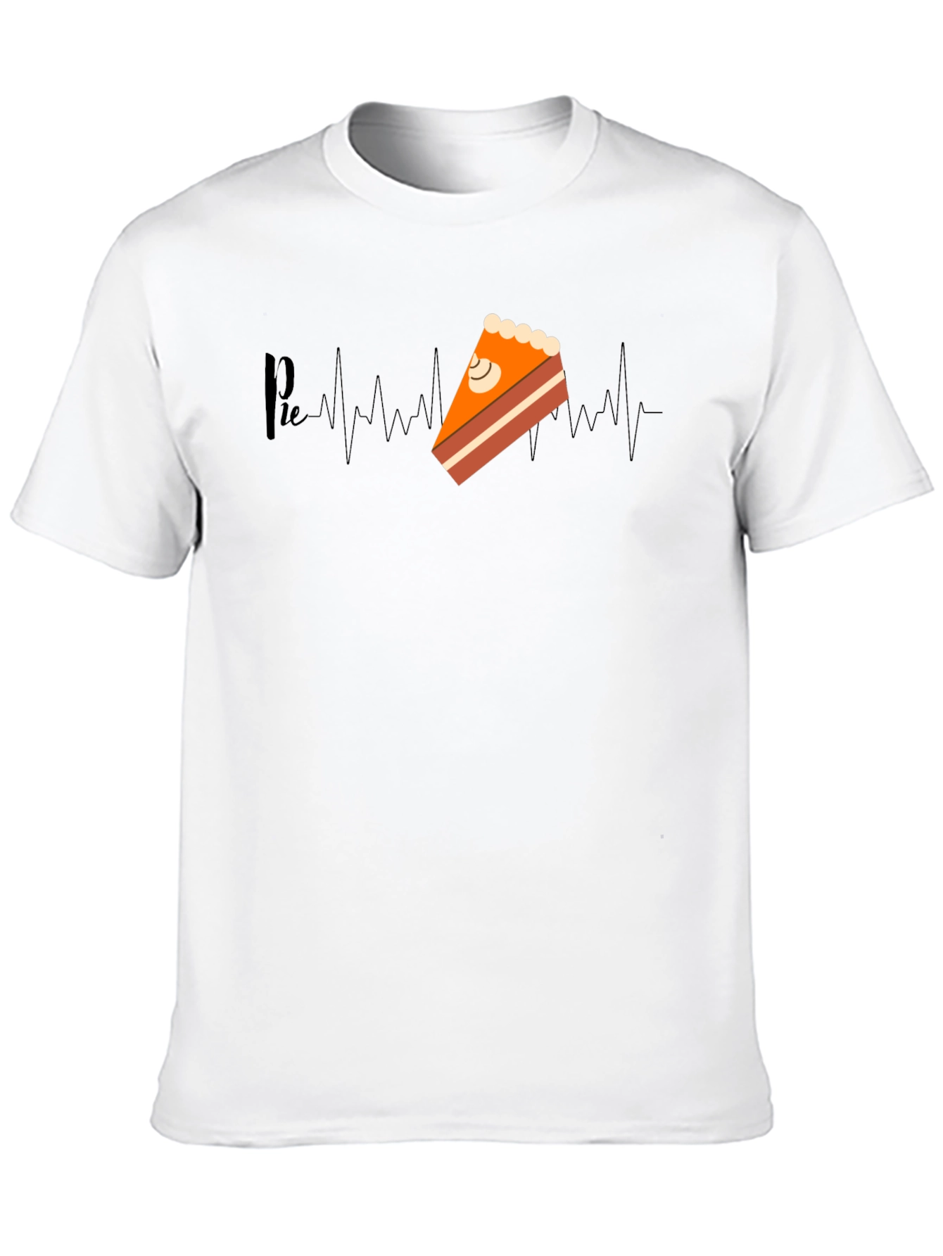 Pie Heartbeat T-Shirt - Unique Foodie Graphic Tee