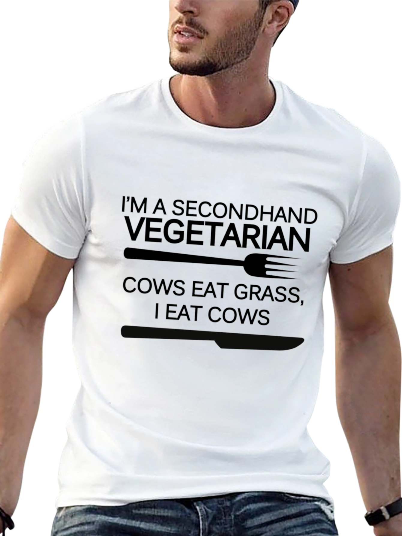 Secondhand Vegetarian Graphic T-Shirt