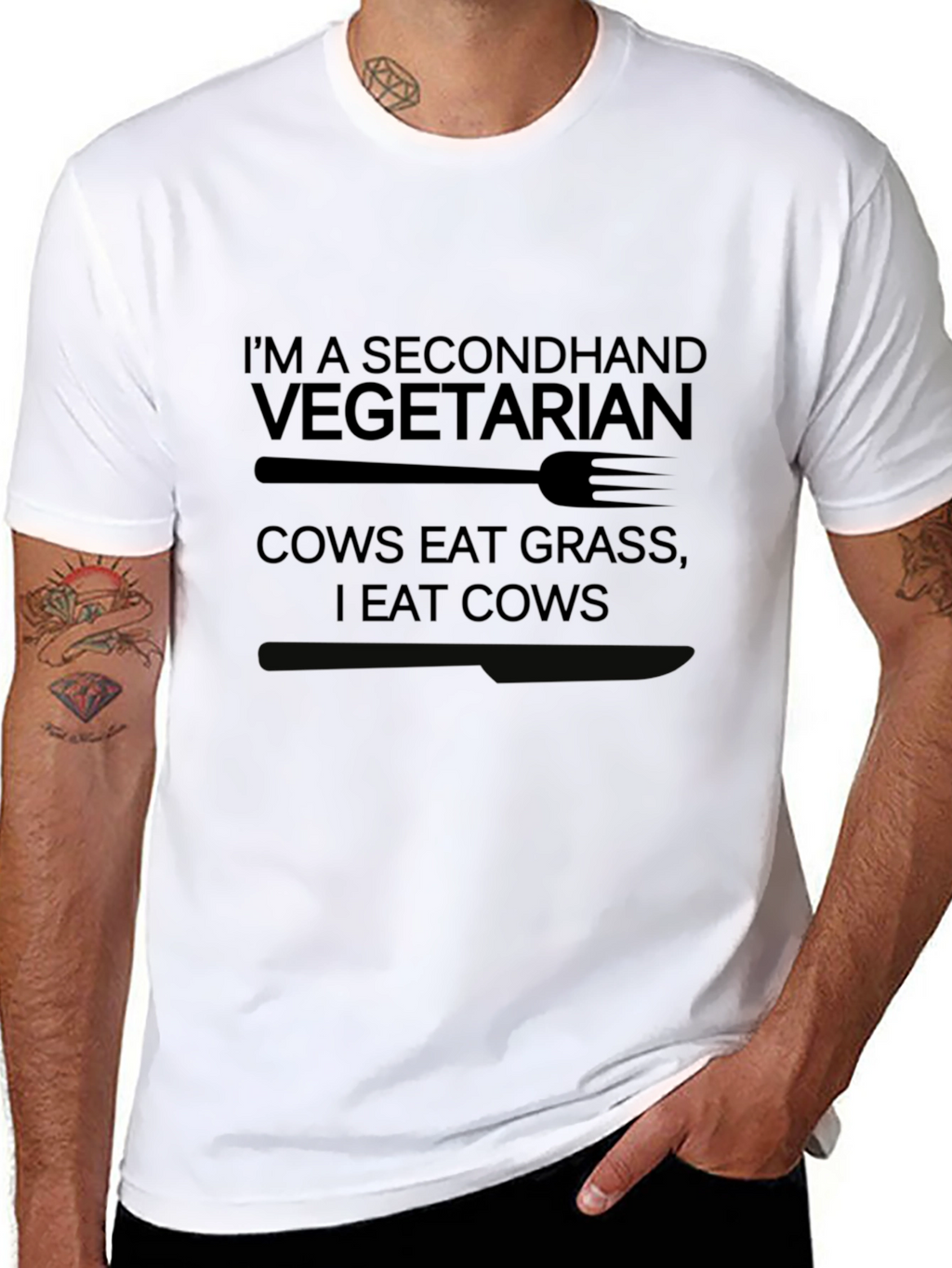 Secondhand Vegetarian Graphic T-Shirt