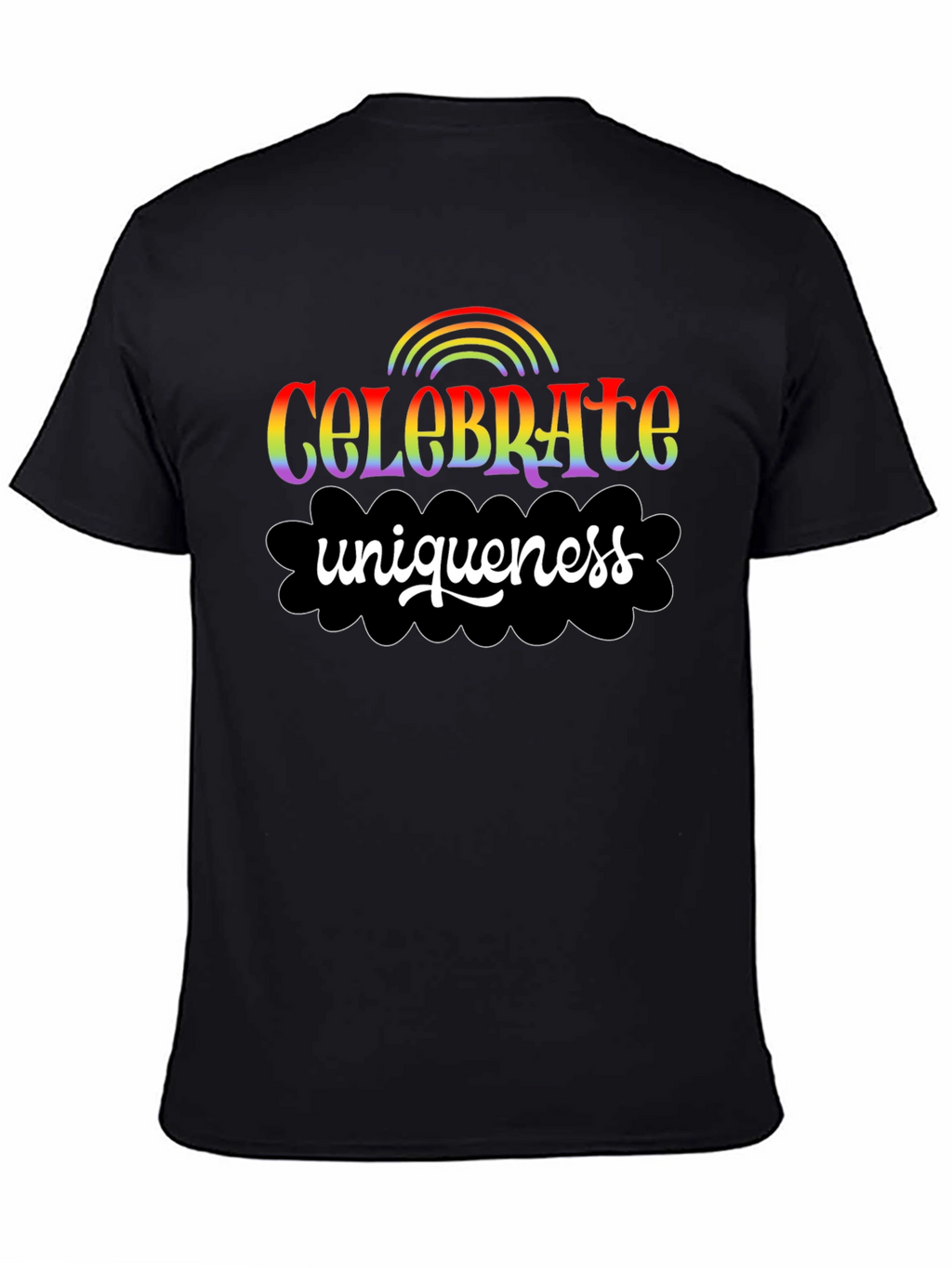 Celebrate Uniqueness Rainbow Graphic Tee