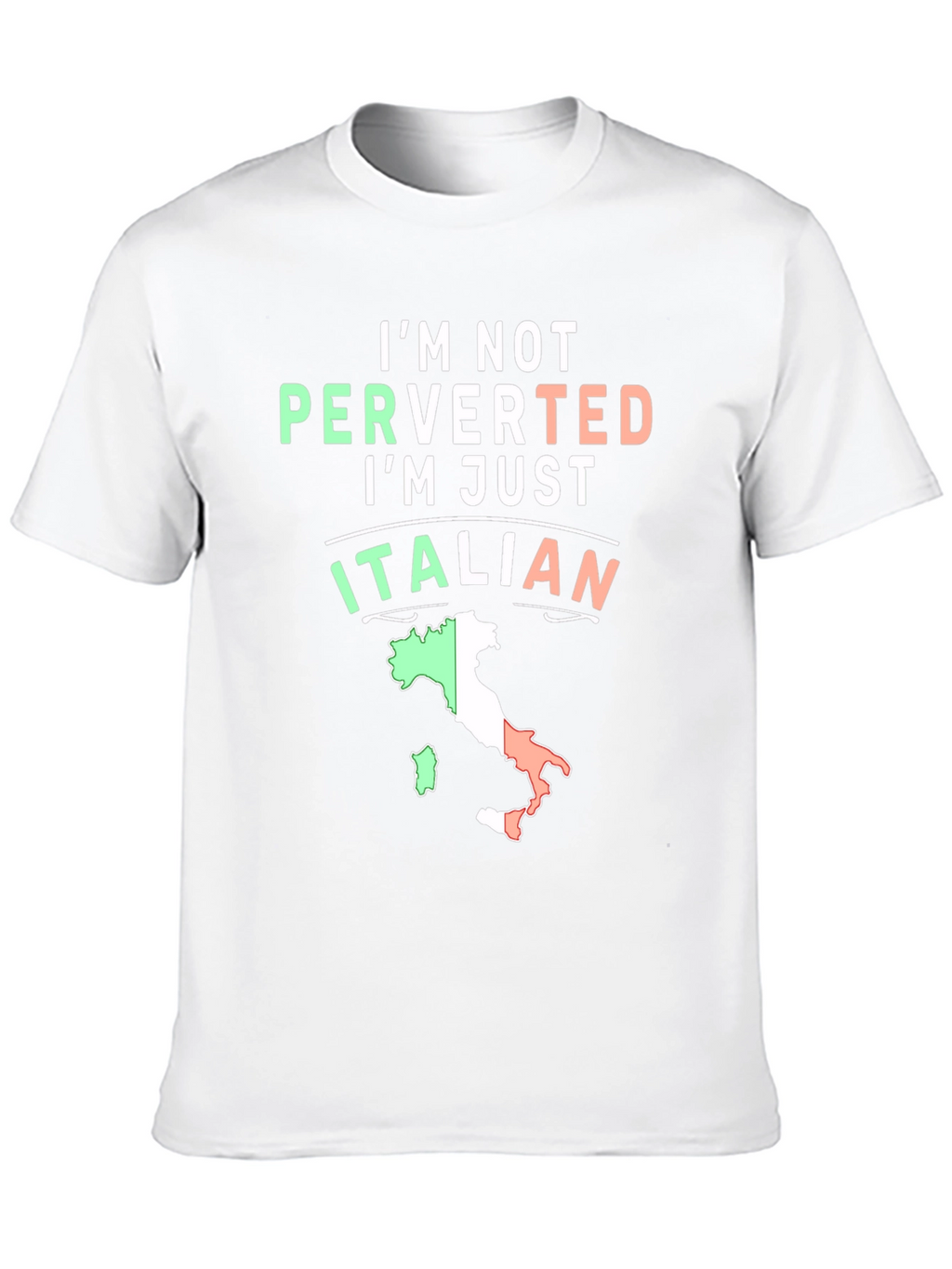 Italian Pride Graphic Tee - Humorous Black T-Shirt