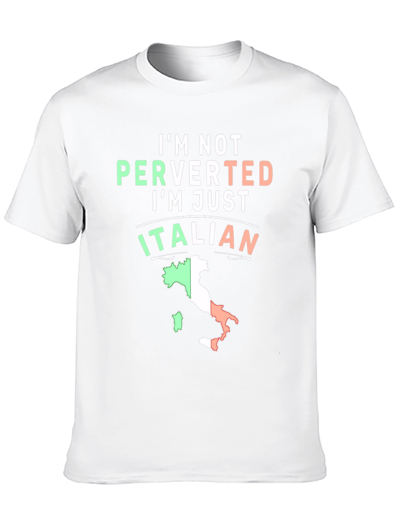 Italian Pride Graphic Tee - Humorous Black T-Shirt