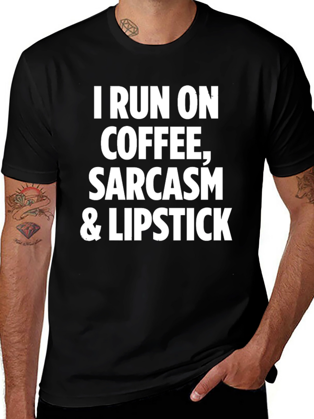 Coffee Sarcasm & Lipstick T-Shirt
