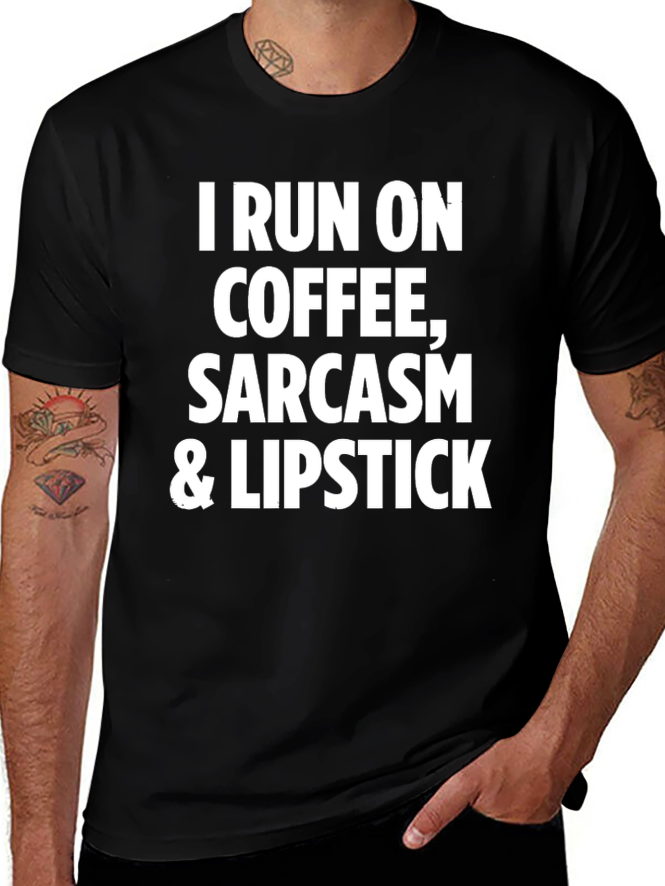 Coffee Sarcasm & Lipstick T-Shirt