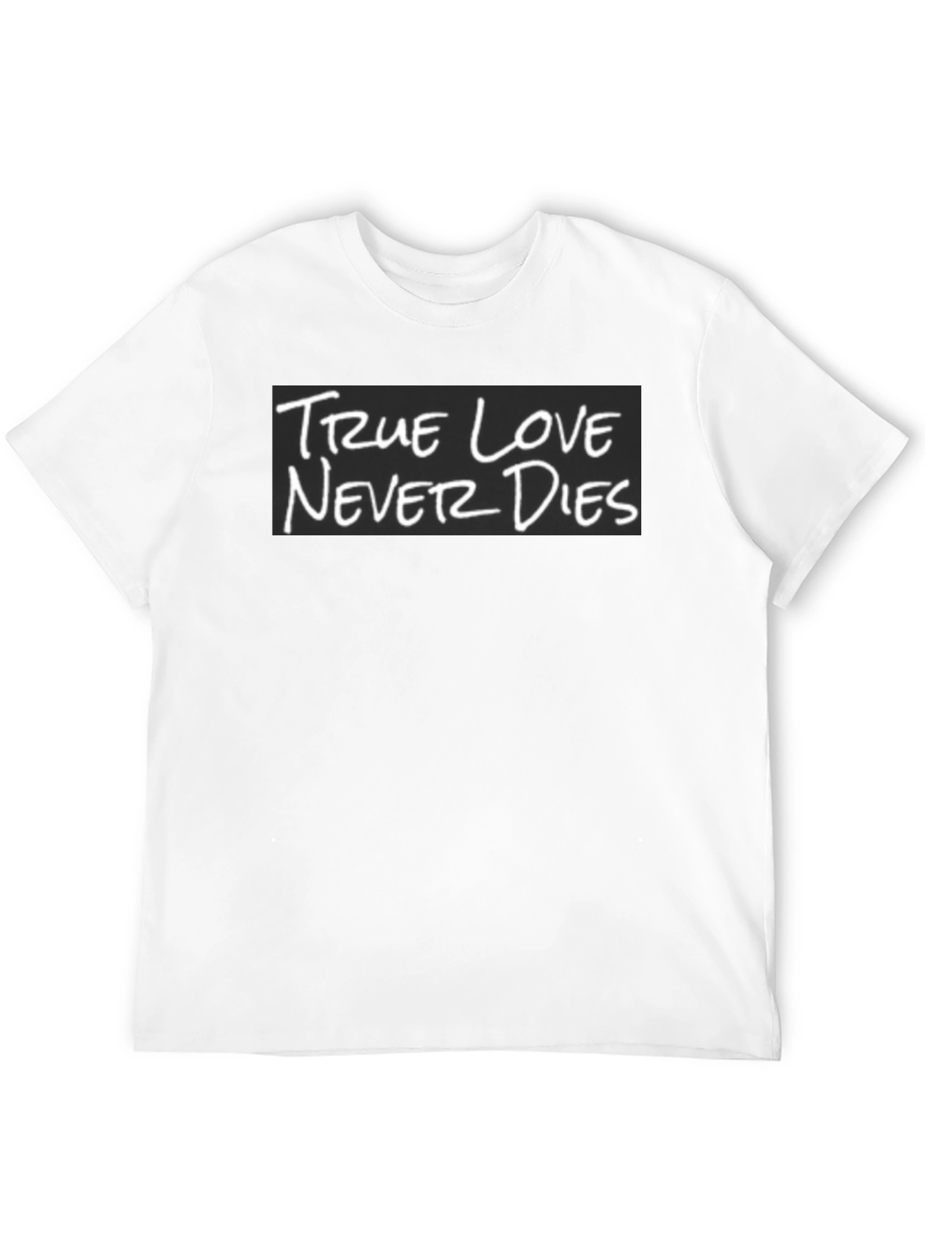 True Love Never Dies Graphic T-Shirt - Black