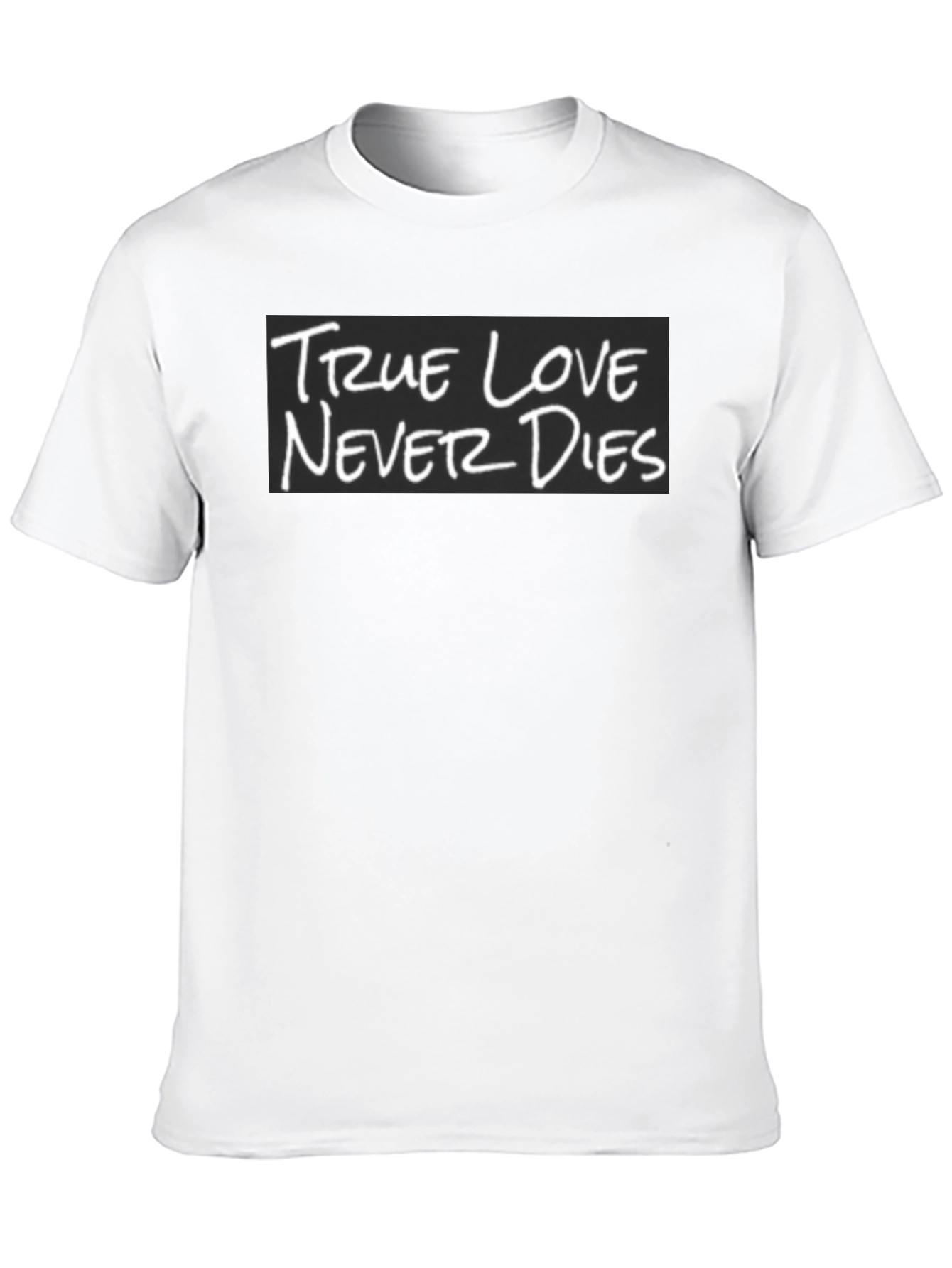 True Love Never Dies Graphic T-Shirt - Black
