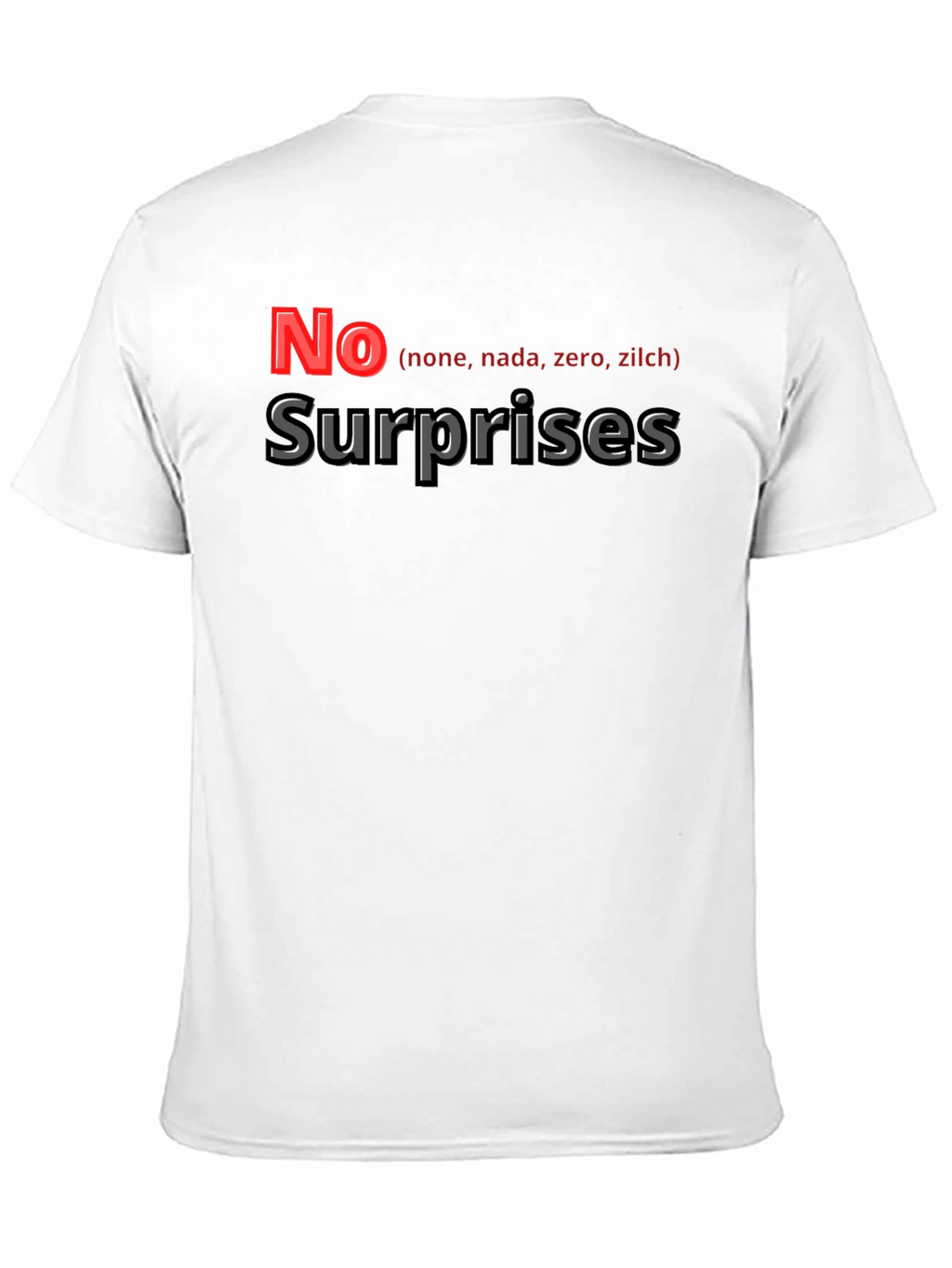 No Surprises Graphic Tee - Soft Cotton Blend