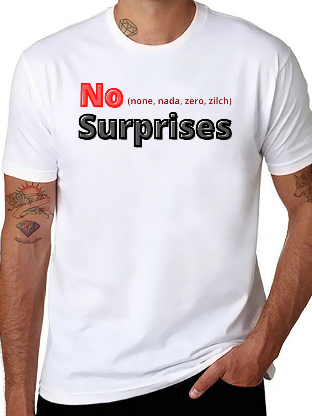 No Surprises Graphic Tee - Soft Cotton Blend