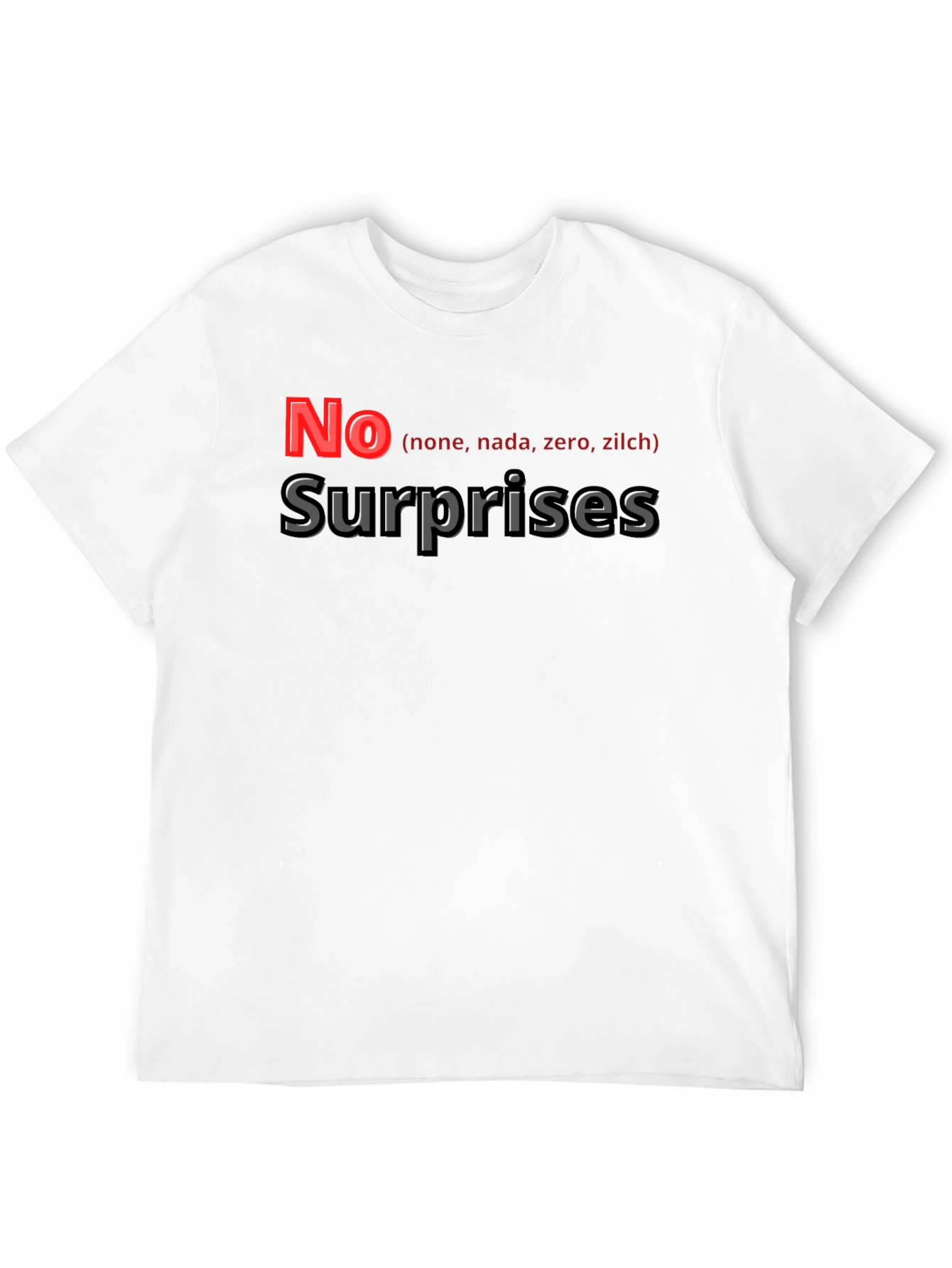 No Surprises Graphic Tee - Soft Cotton Blend