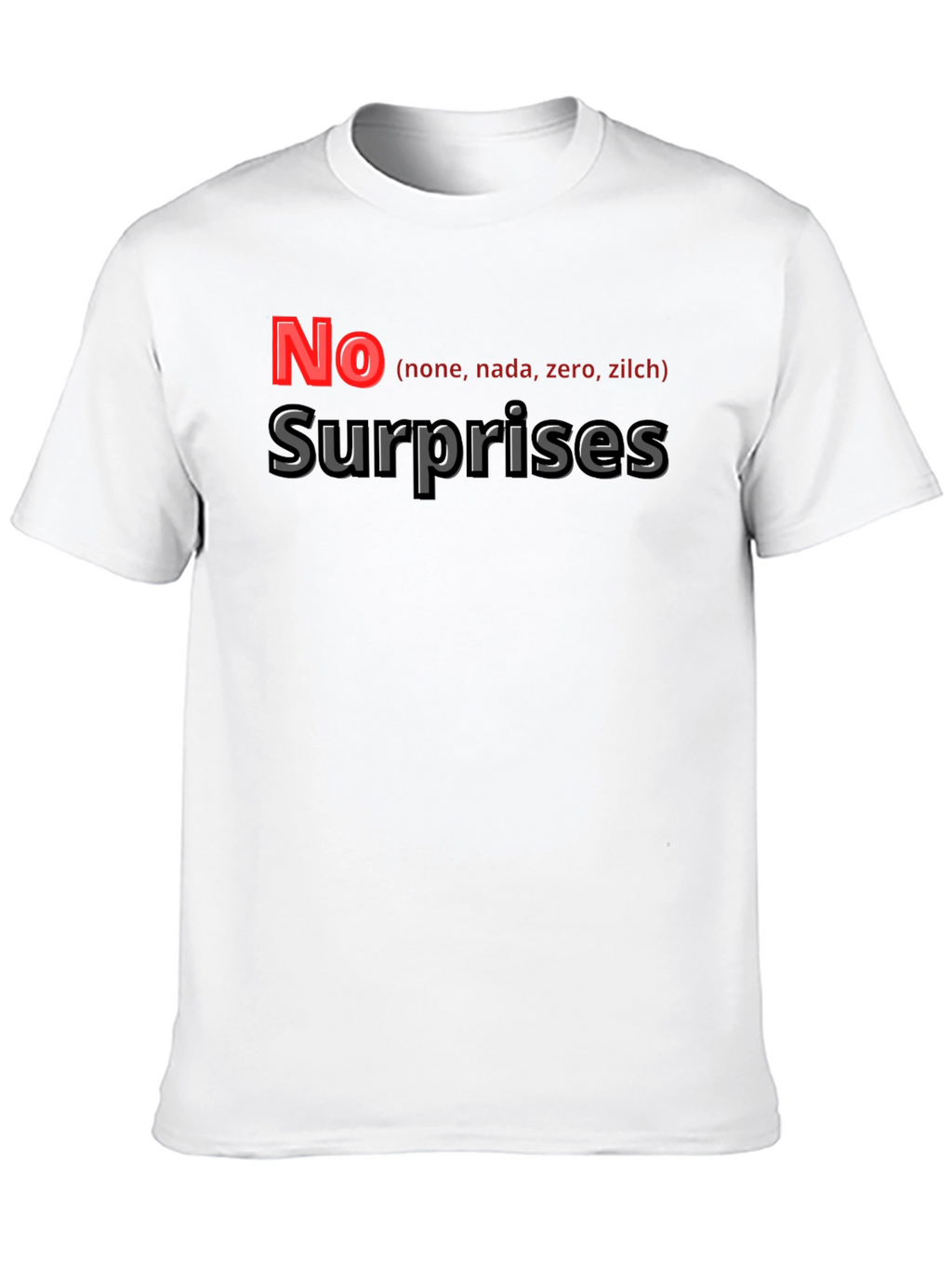 No Surprises Graphic Tee - Soft Cotton Blend