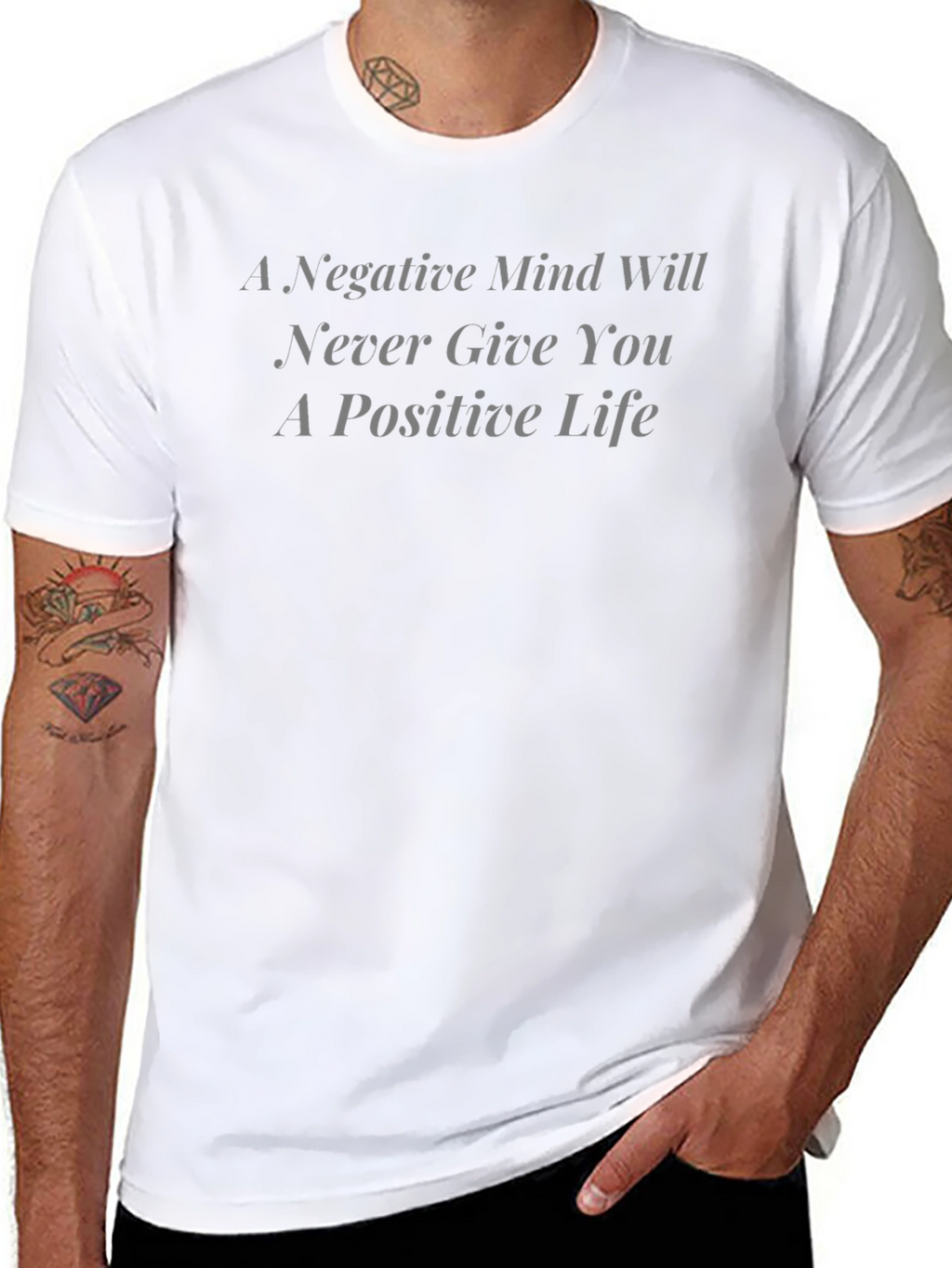 Positive Life Tee - Motivational Graphic T-Shirt