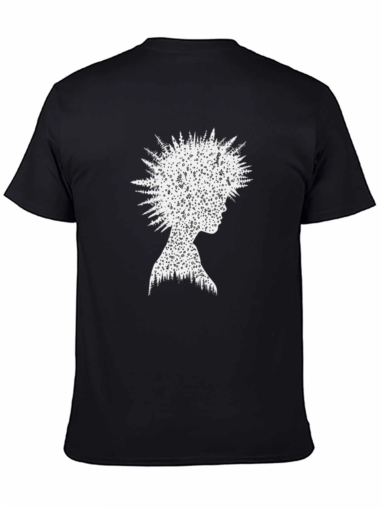 Nature Silhouette Graphic Tee - Unisex Black T-Shirt