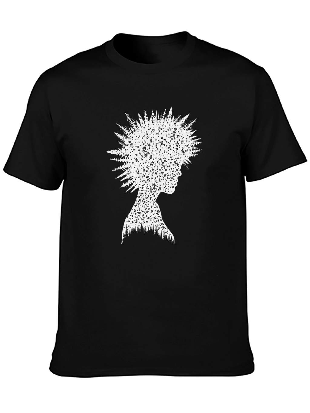 Nature Silhouette Graphic Tee - Unisex Black T-Shirt