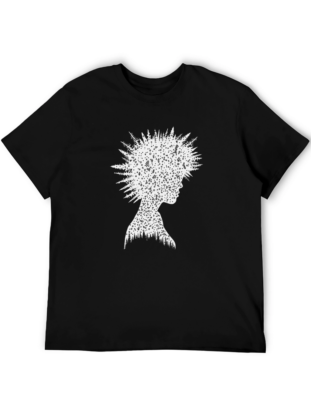 Nature Silhouette Graphic Tee - Unisex Black T-Shirt