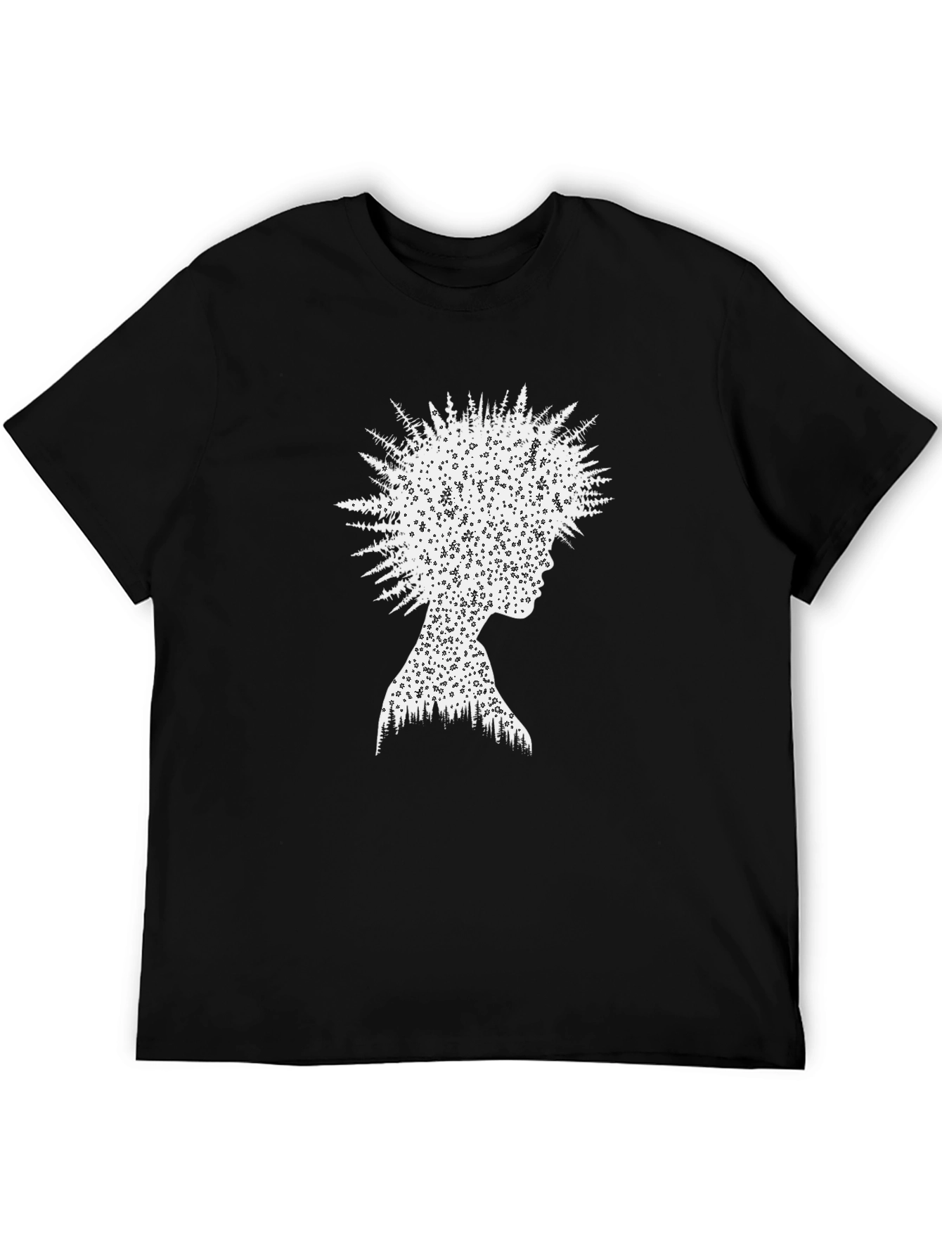 Nature Silhouette Graphic Tee - Unisex Black T-Shirt