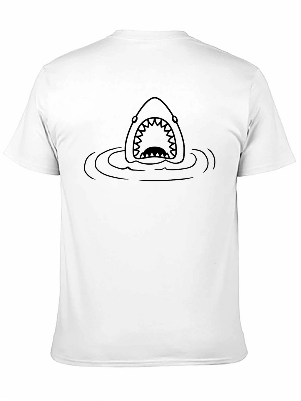 Shark Jaw Black T-Shirt - Mens Graphic Tee