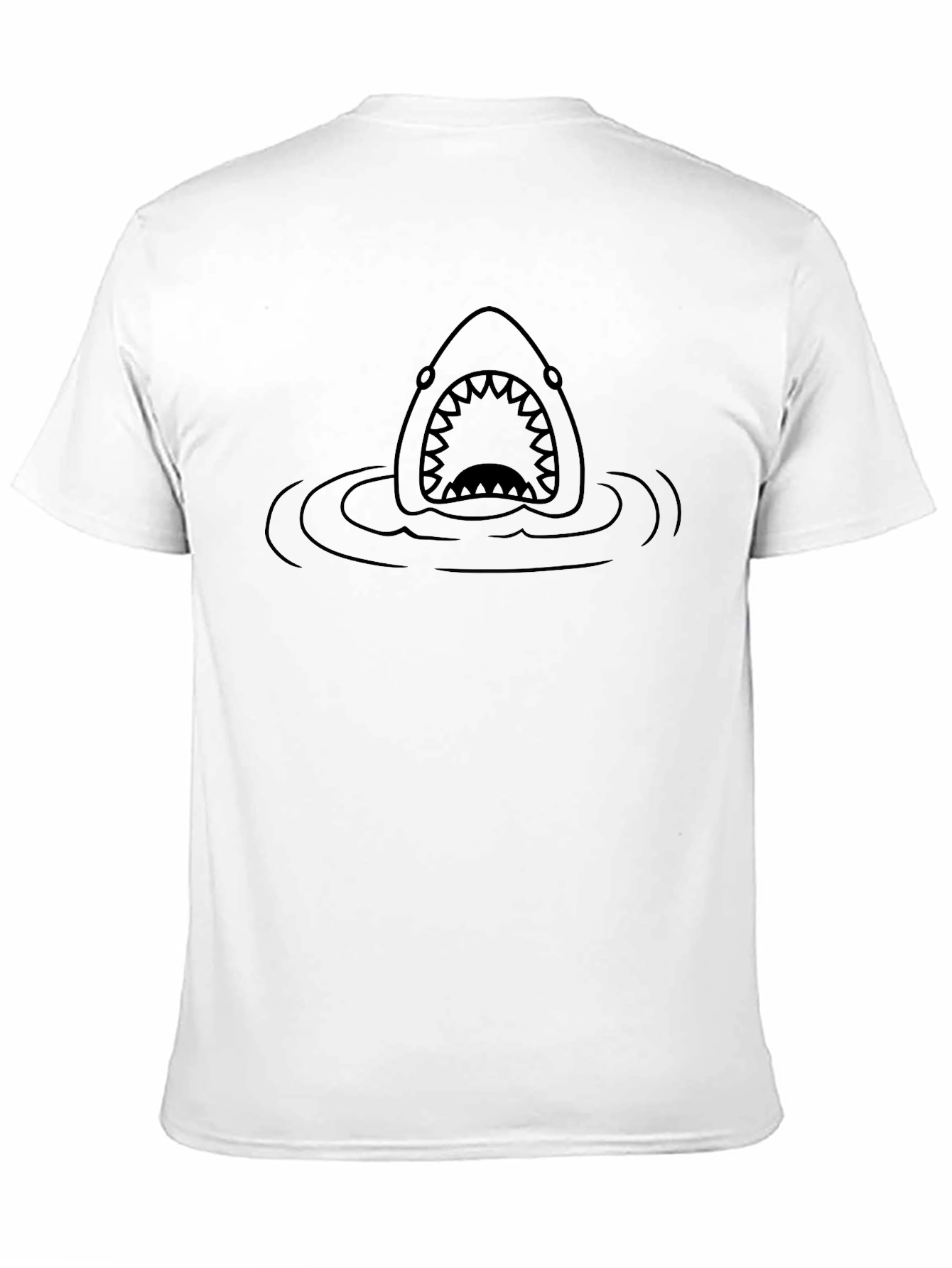 Shark Jaw Black T-Shirt - Mens Graphic Tee