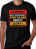 Warning Bitcoin T-Shirt