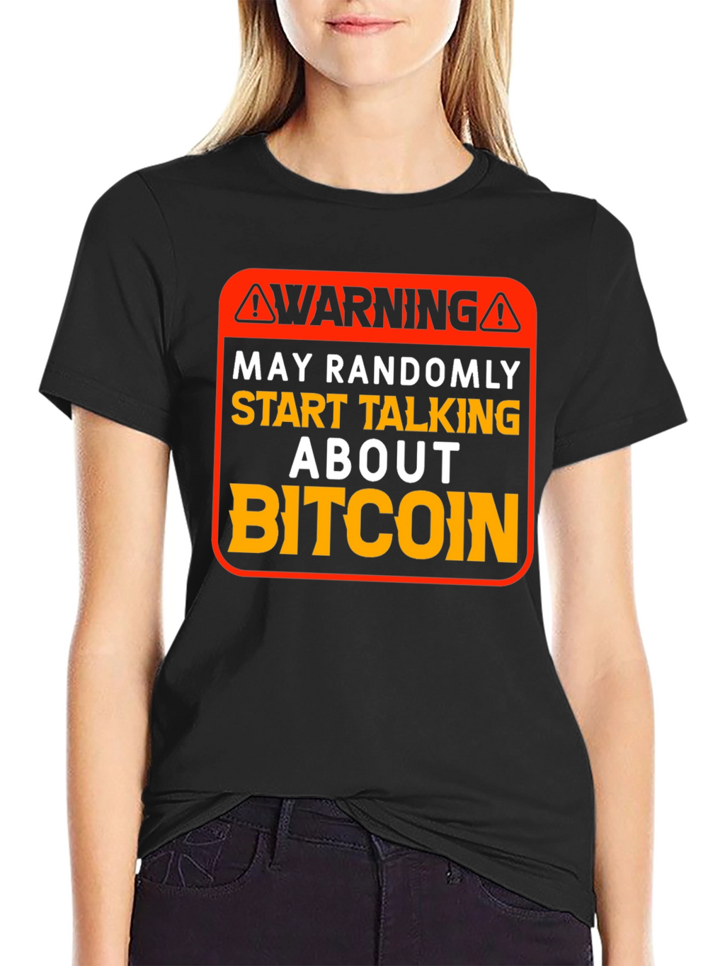 Warning Bitcoin T-Shirt