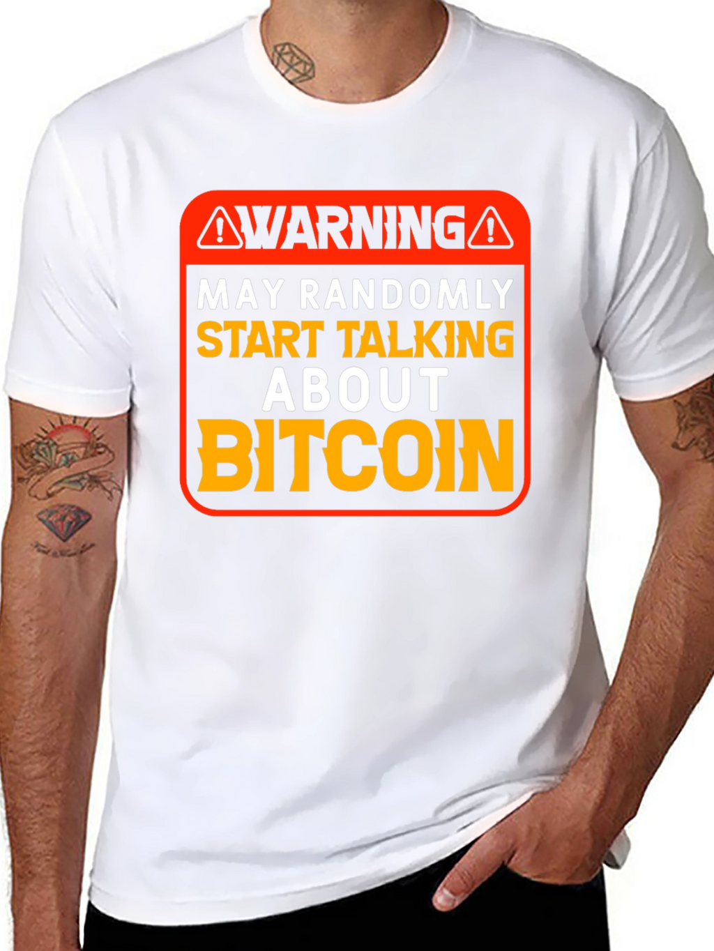 Warning Bitcoin T-Shirt
