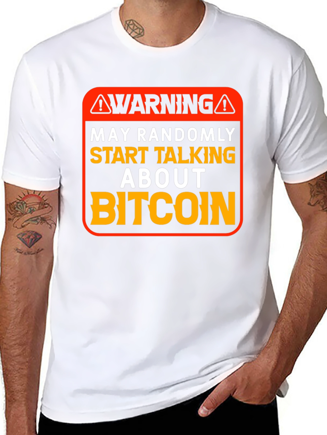 Warning Bitcoin T-Shirt