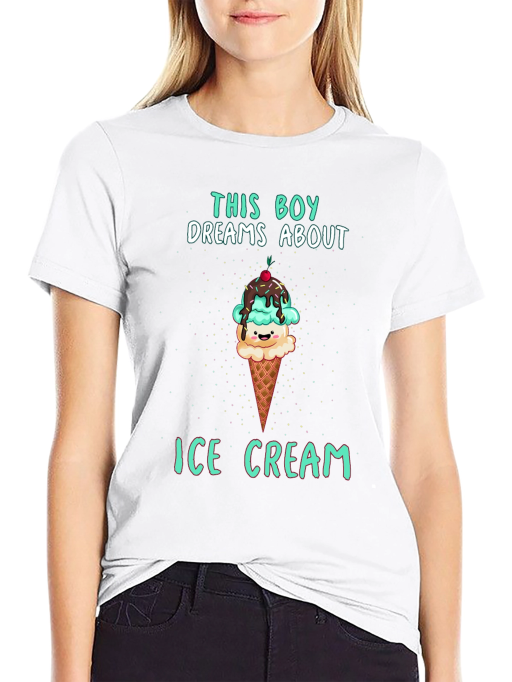 Boy Dreams About Ice Cream T-Shirt