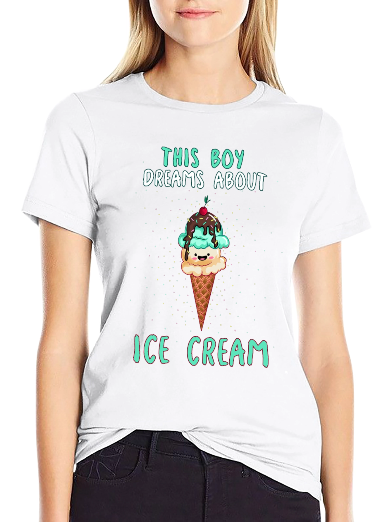 Boy Dreams About Ice Cream T-Shirt