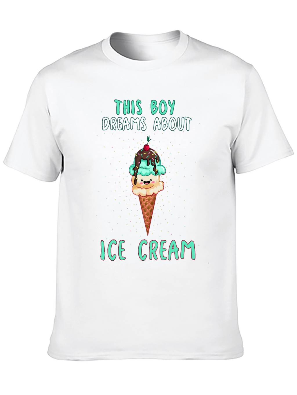 Boy Dreams About Ice Cream T-Shirt