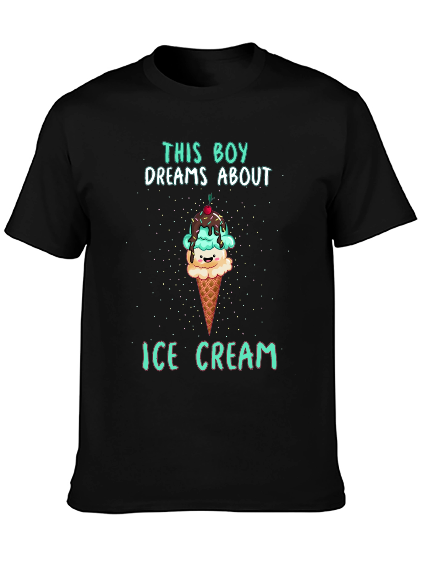 Boy Dreams About Ice Cream T-Shirt