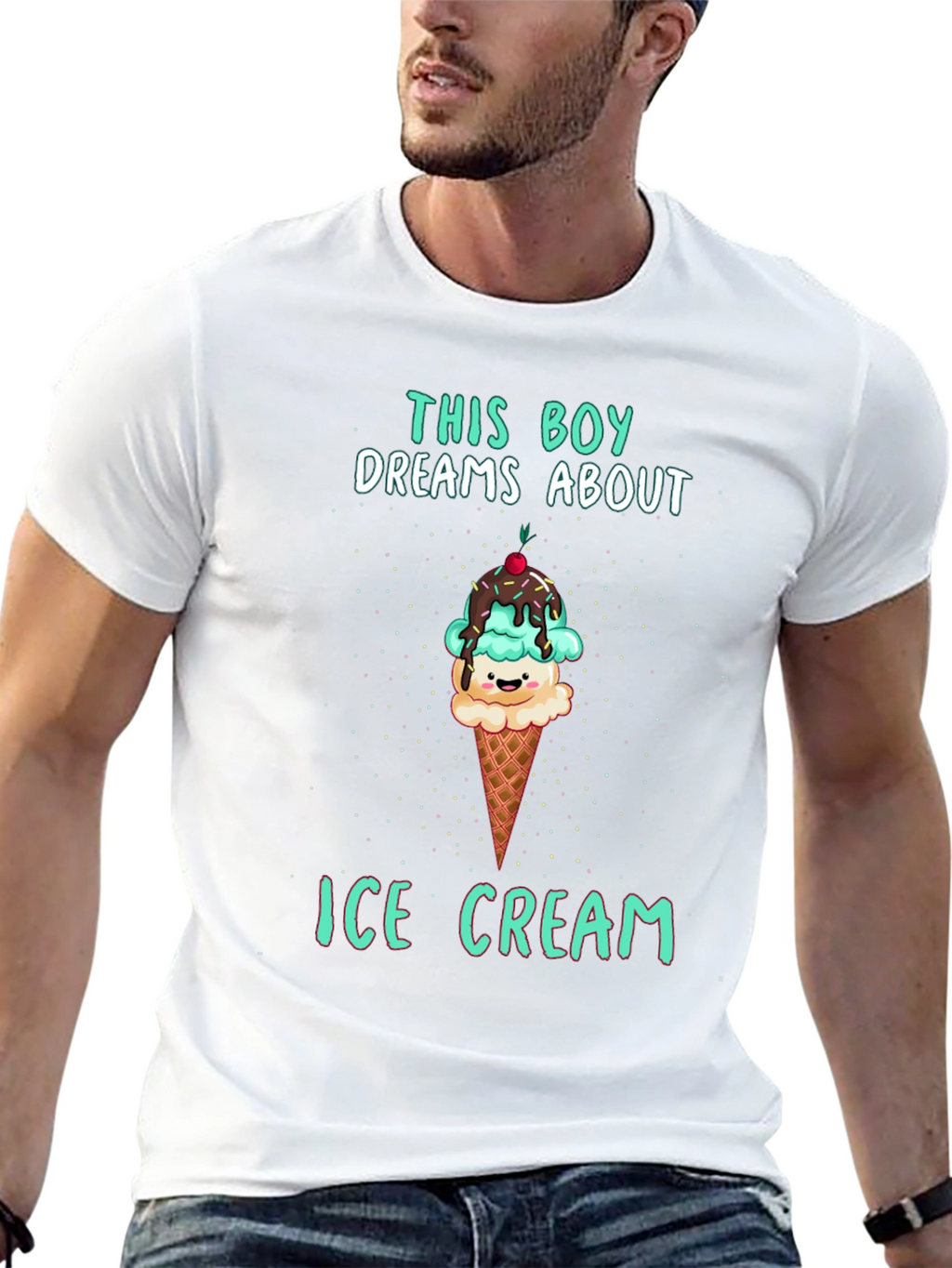 Boy Dreams About Ice Cream T-Shirt