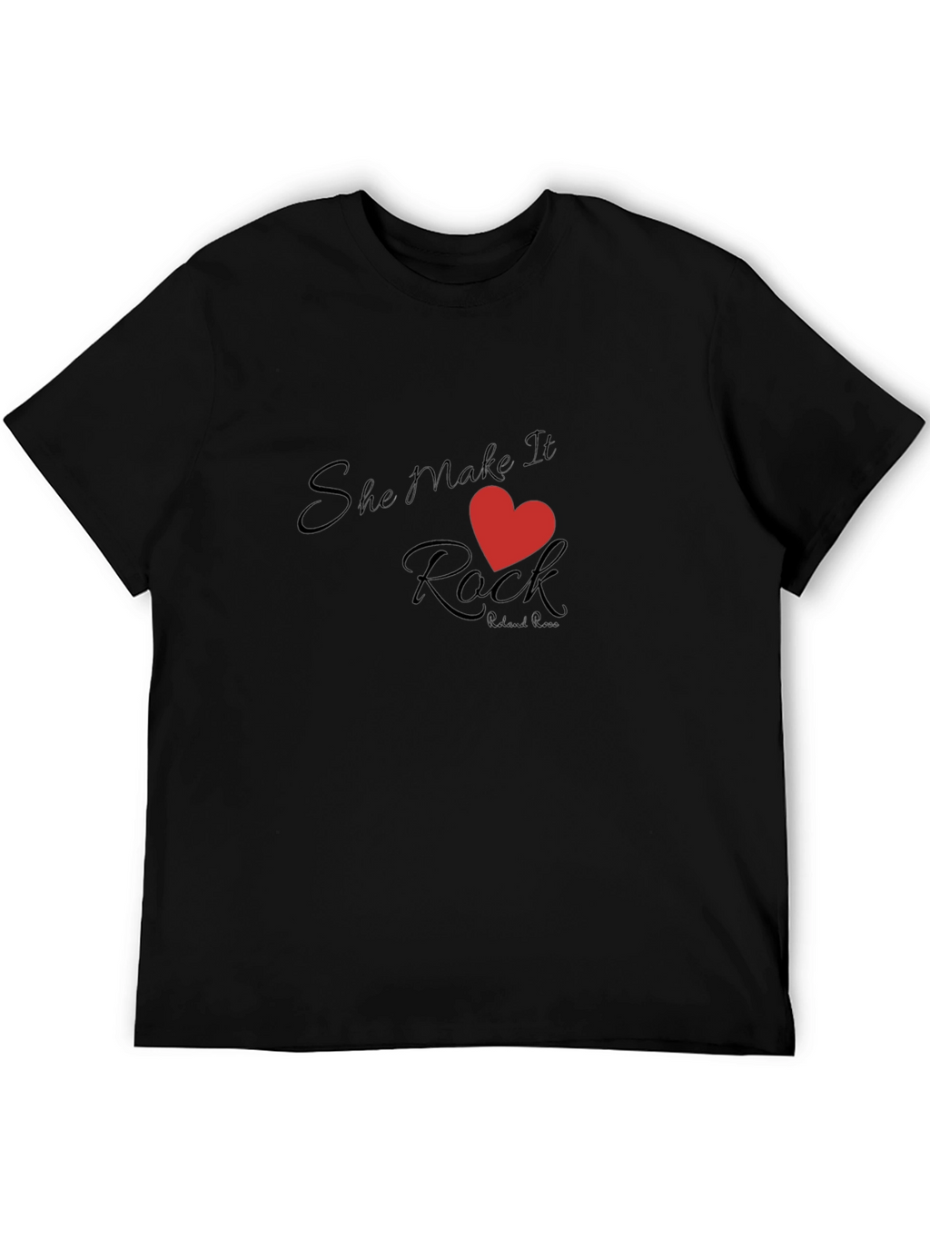 She Makes it Rock Black T-Shirt