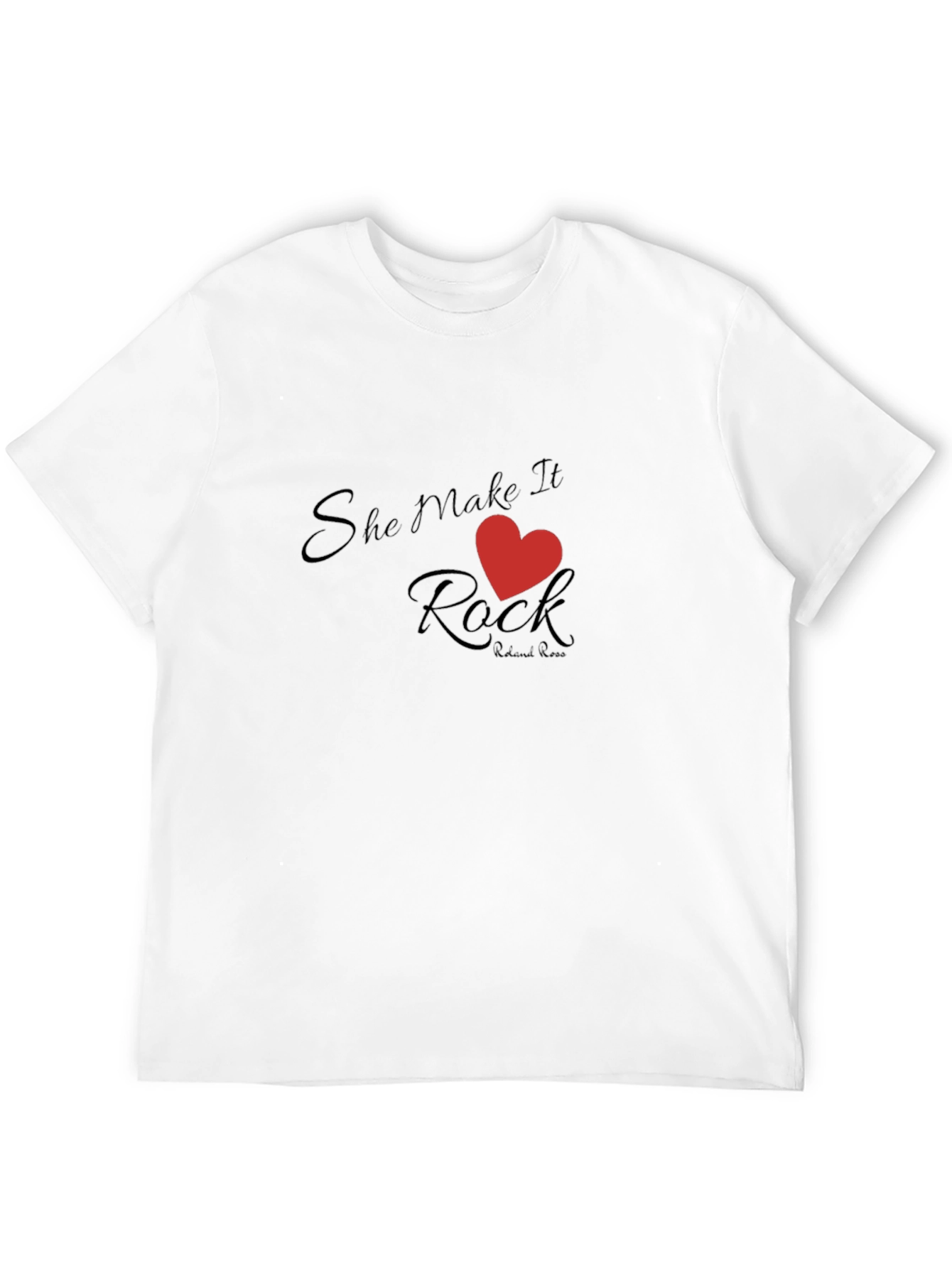 She Makes it Rock Black T-Shirt