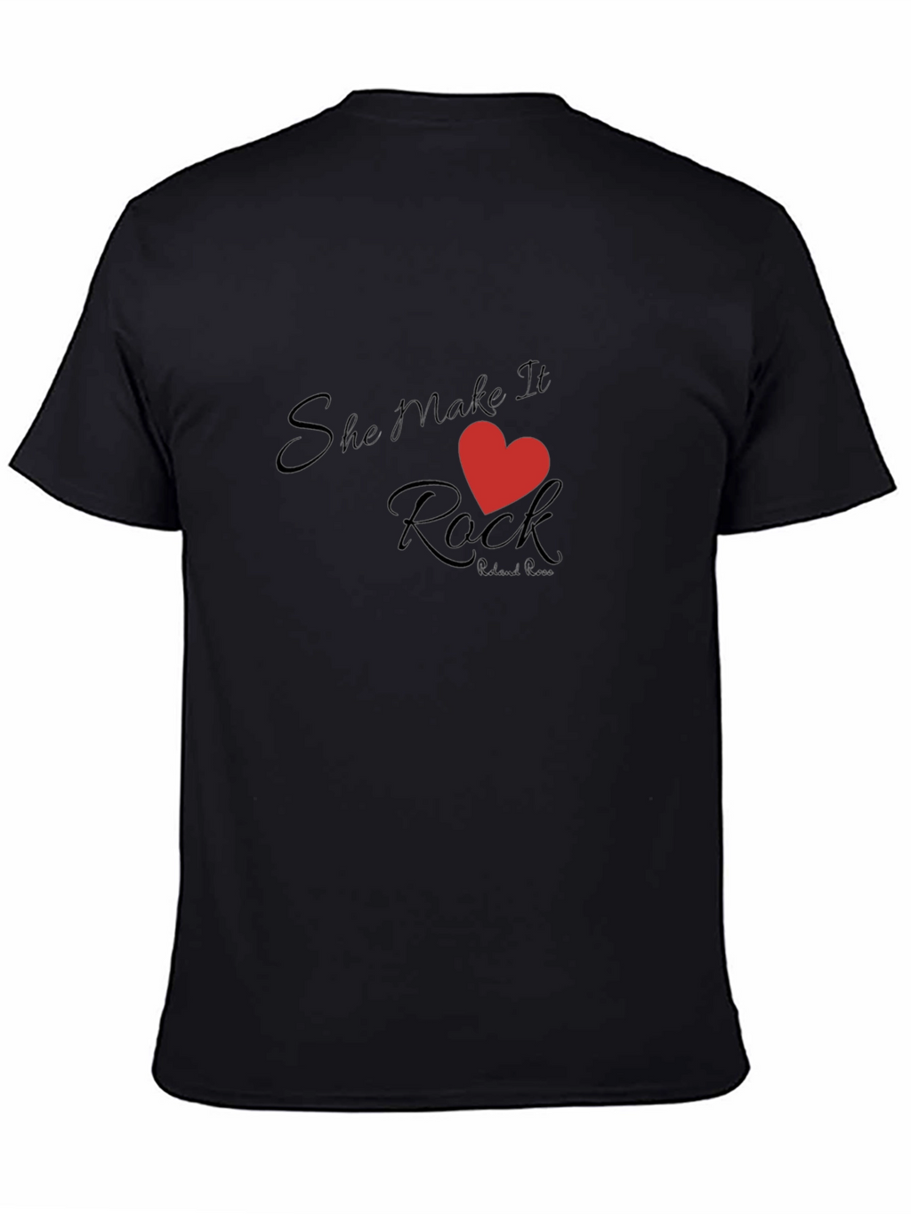 She Makes it Rock Black T-Shirt