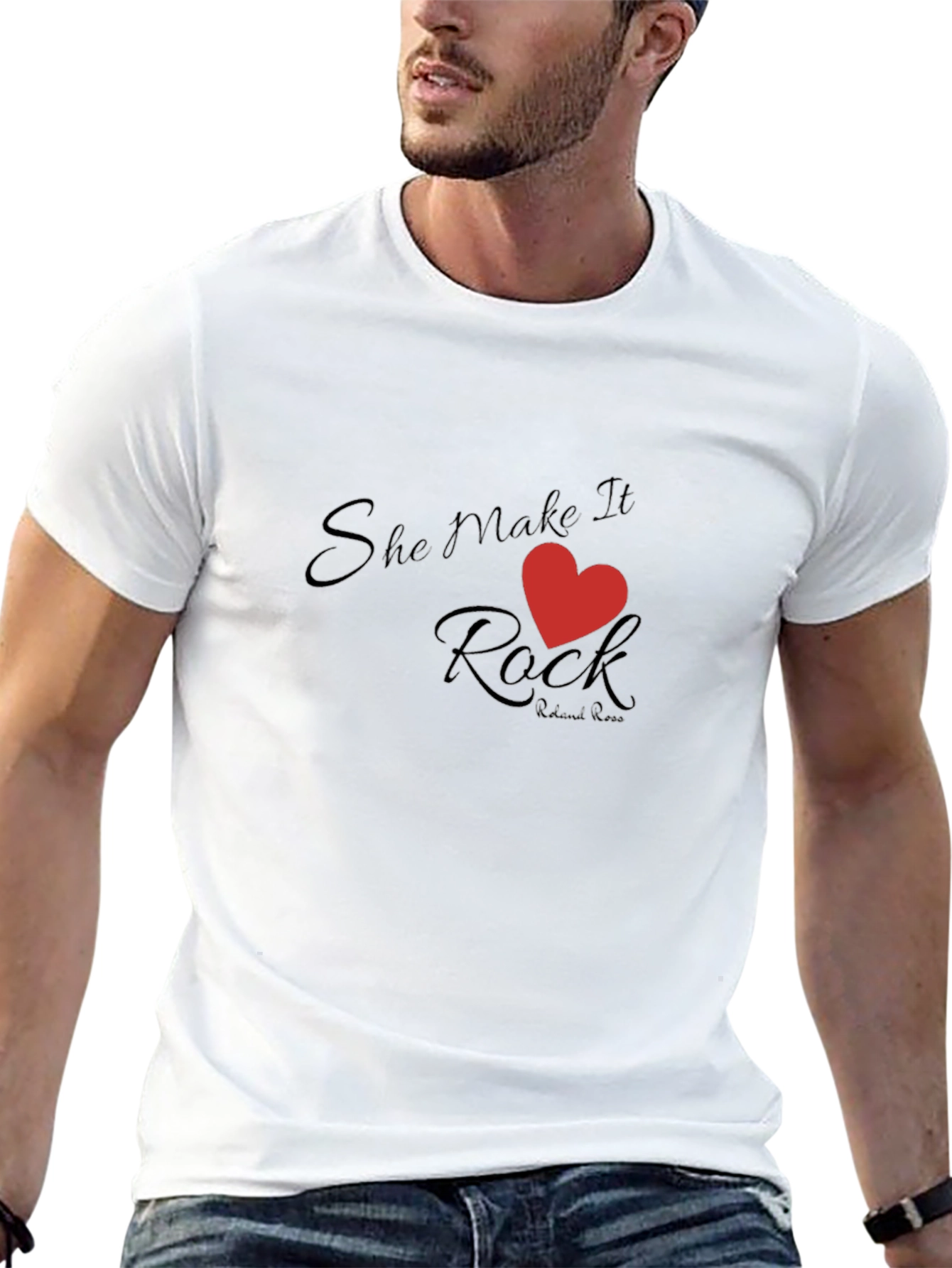 She Makes it Rock Black T-Shirt