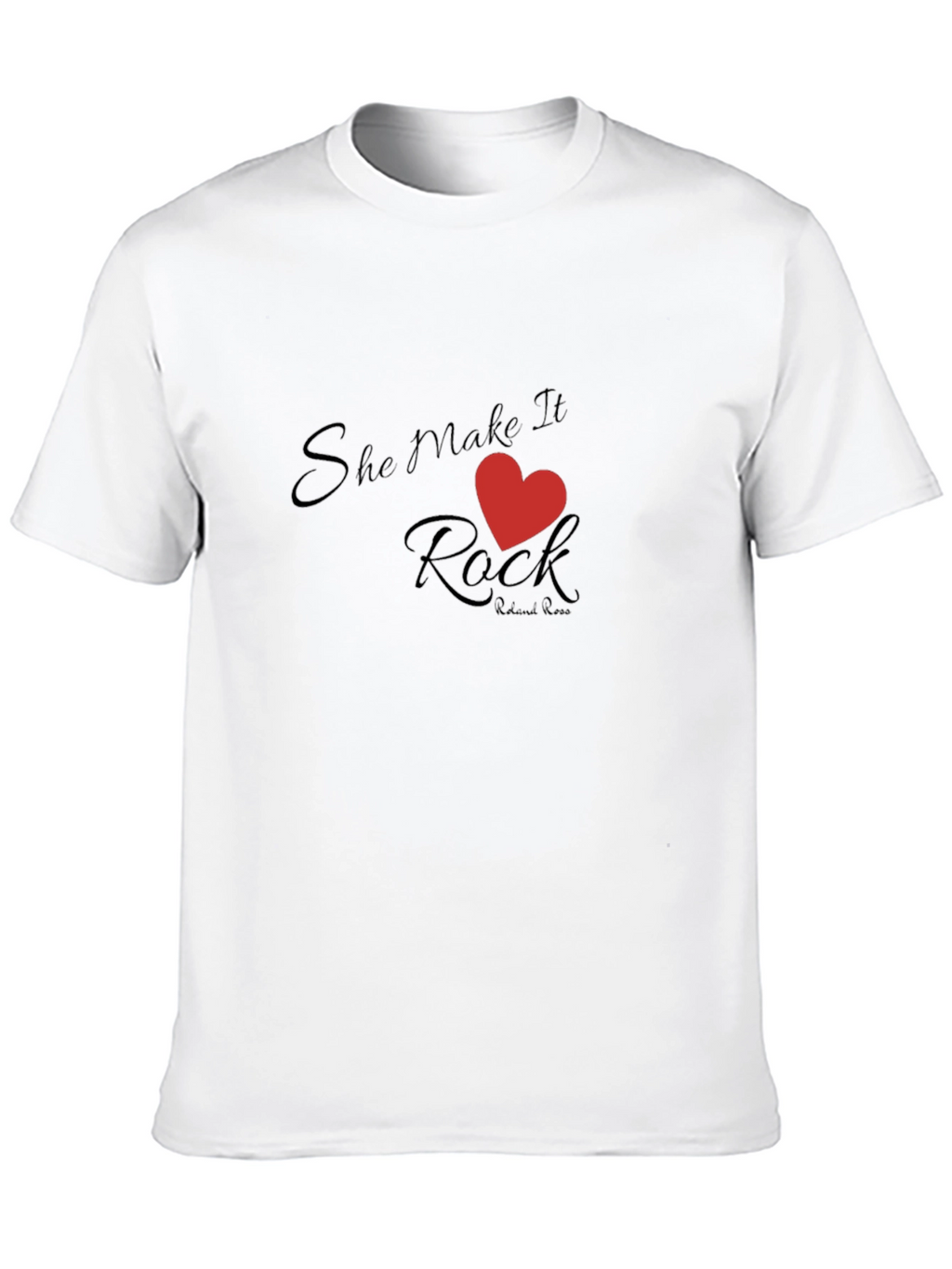 She Makes it Rock Black T-Shirt