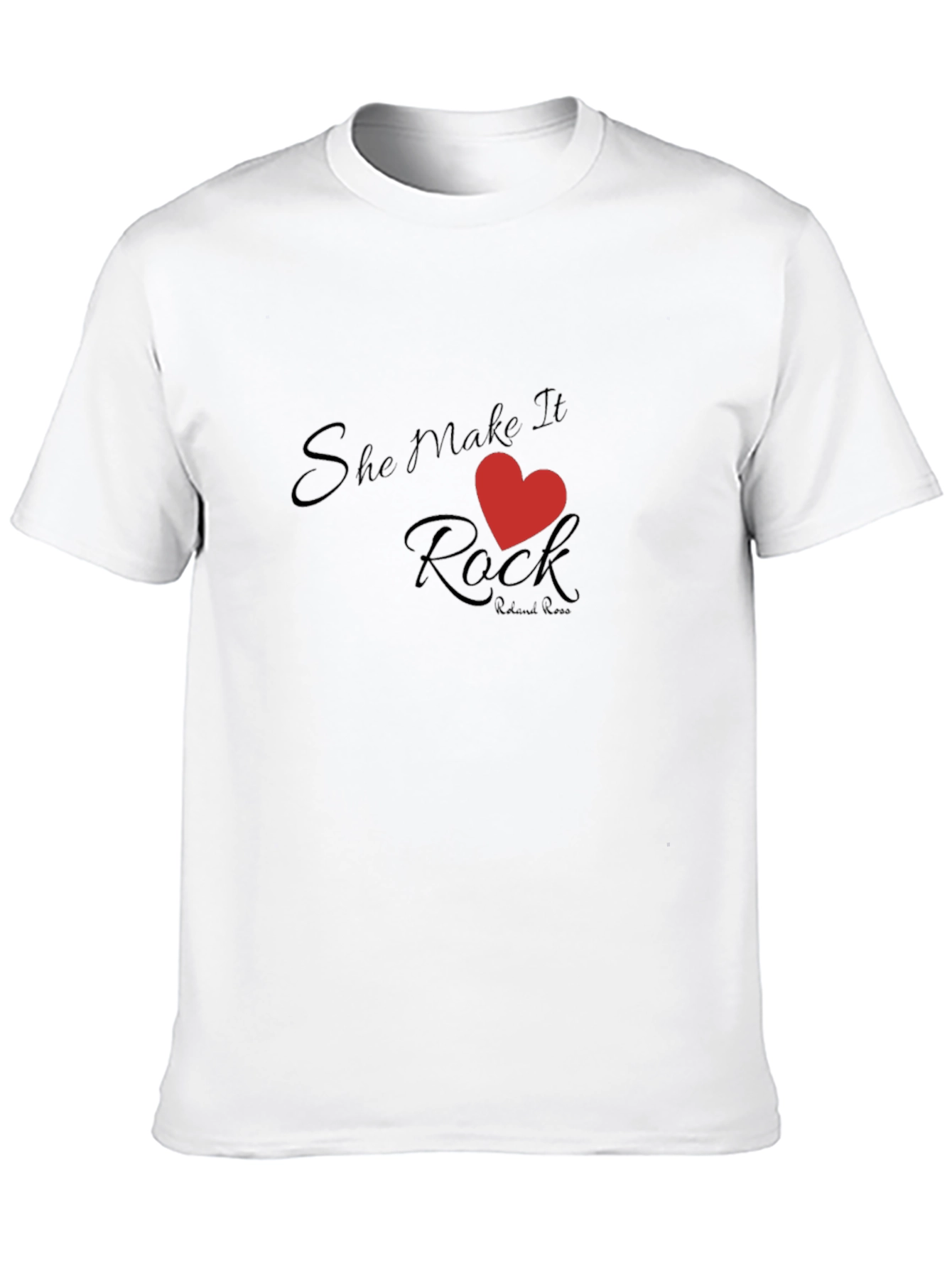 She Makes it Rock Black T-Shirt
