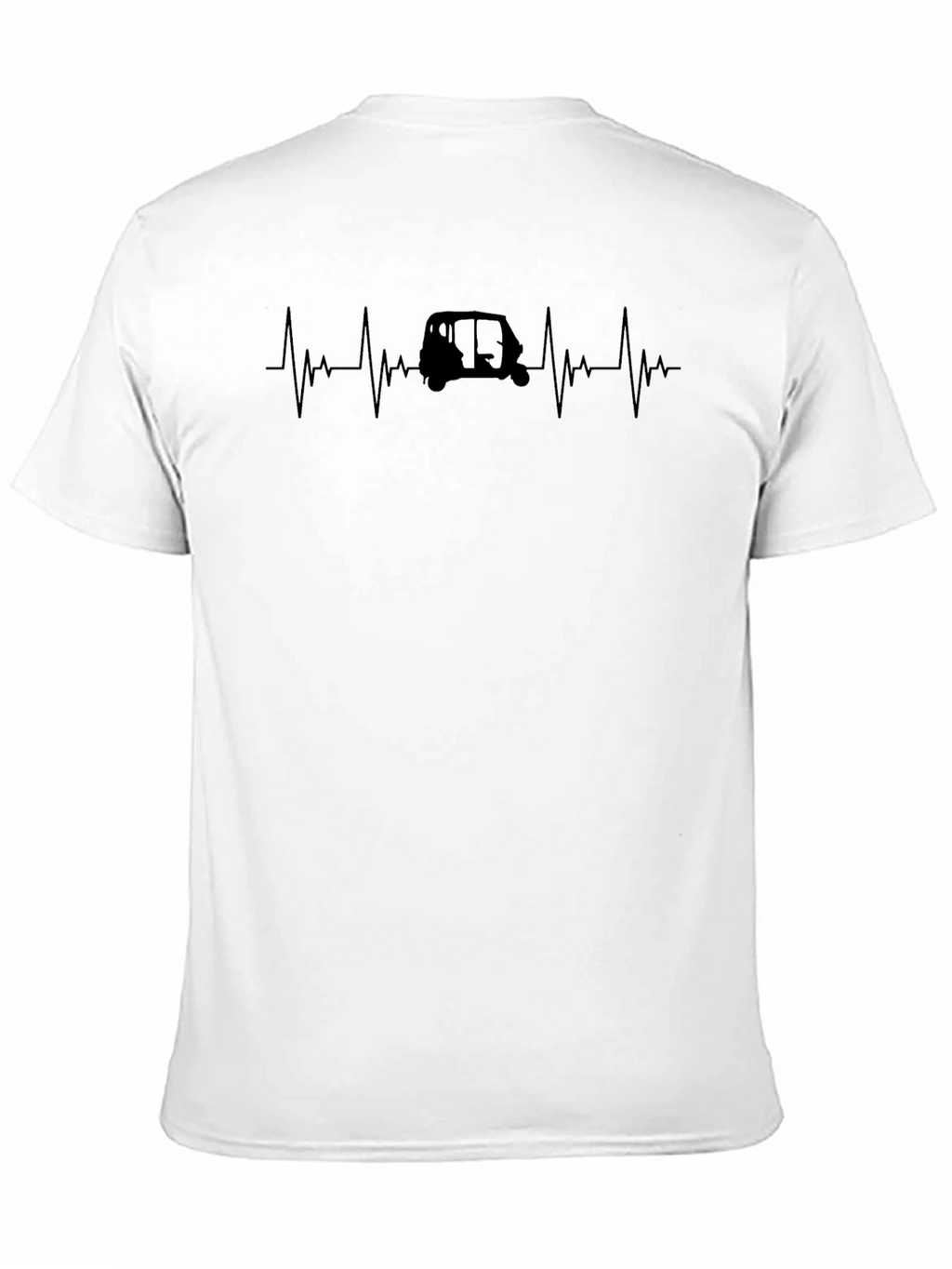 Auto Rickshaw Heartbeat T-Shirt - Black