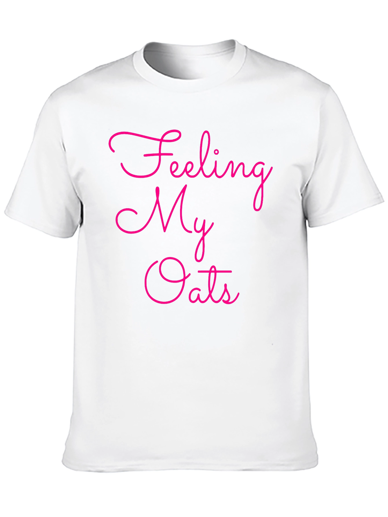 Feeling My Oats Graphic Tee - Trendy Black T-Shirt
