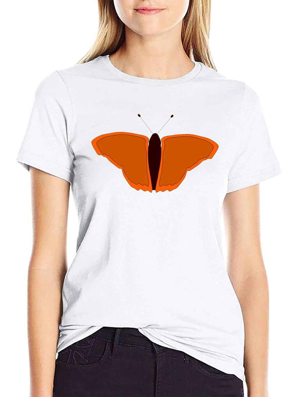 Butterfly Graphic Black Tee