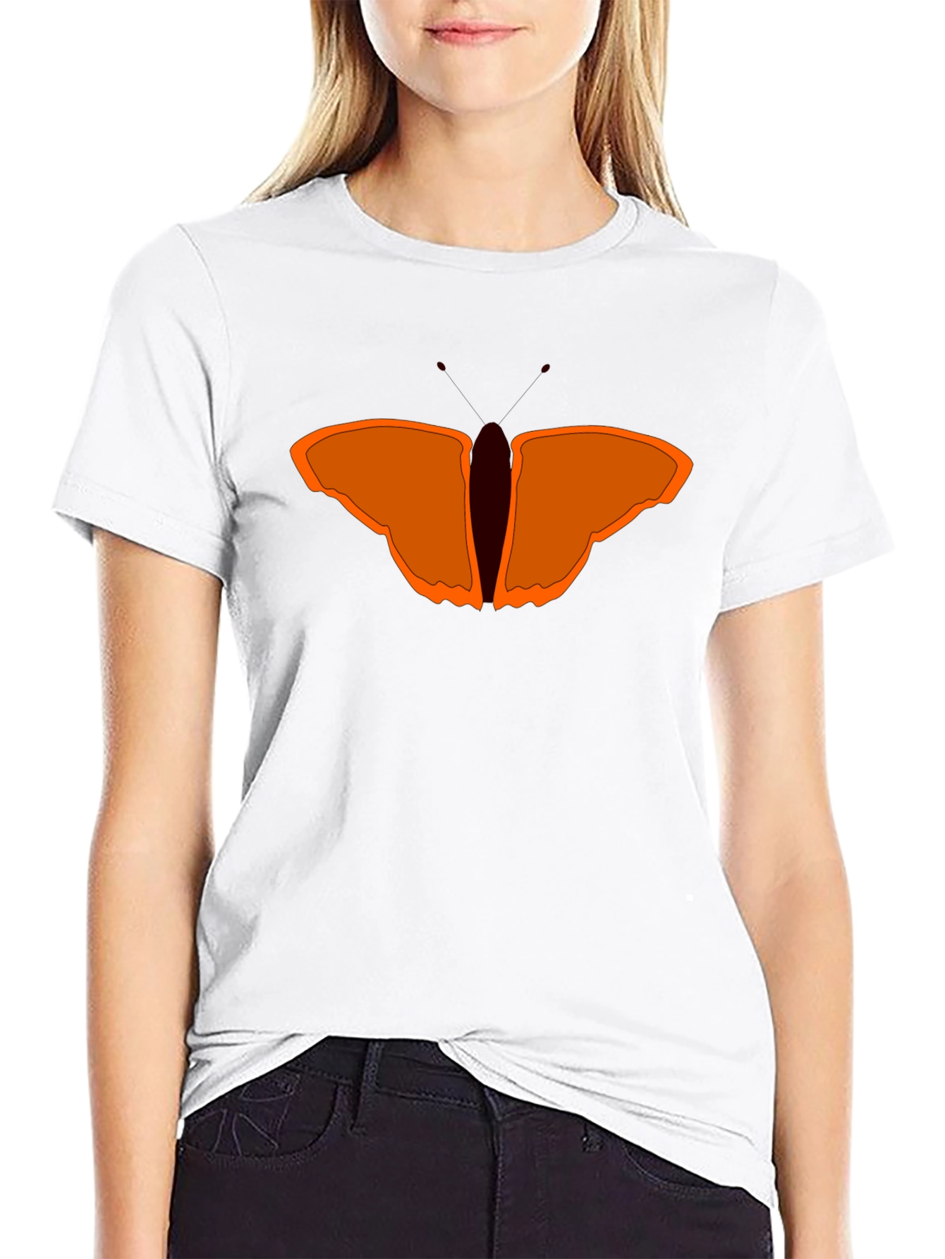 Butterfly Graphic Black Tee