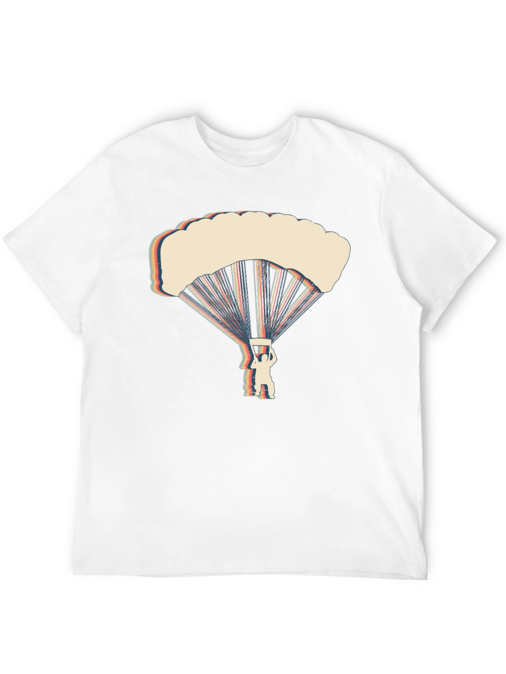 Retro Parachute Graphic T-Shirt - Skydiving Tee