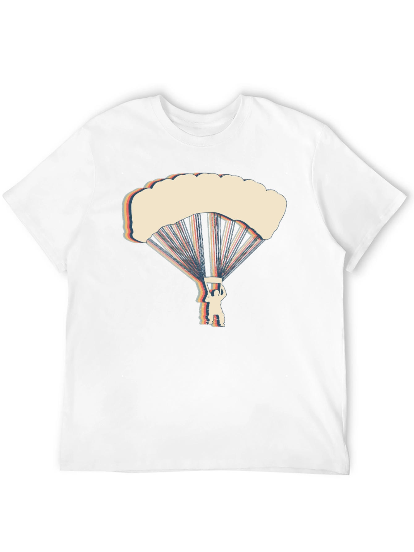 Retro Parachute Graphic T-Shirt - Skydiving Tee